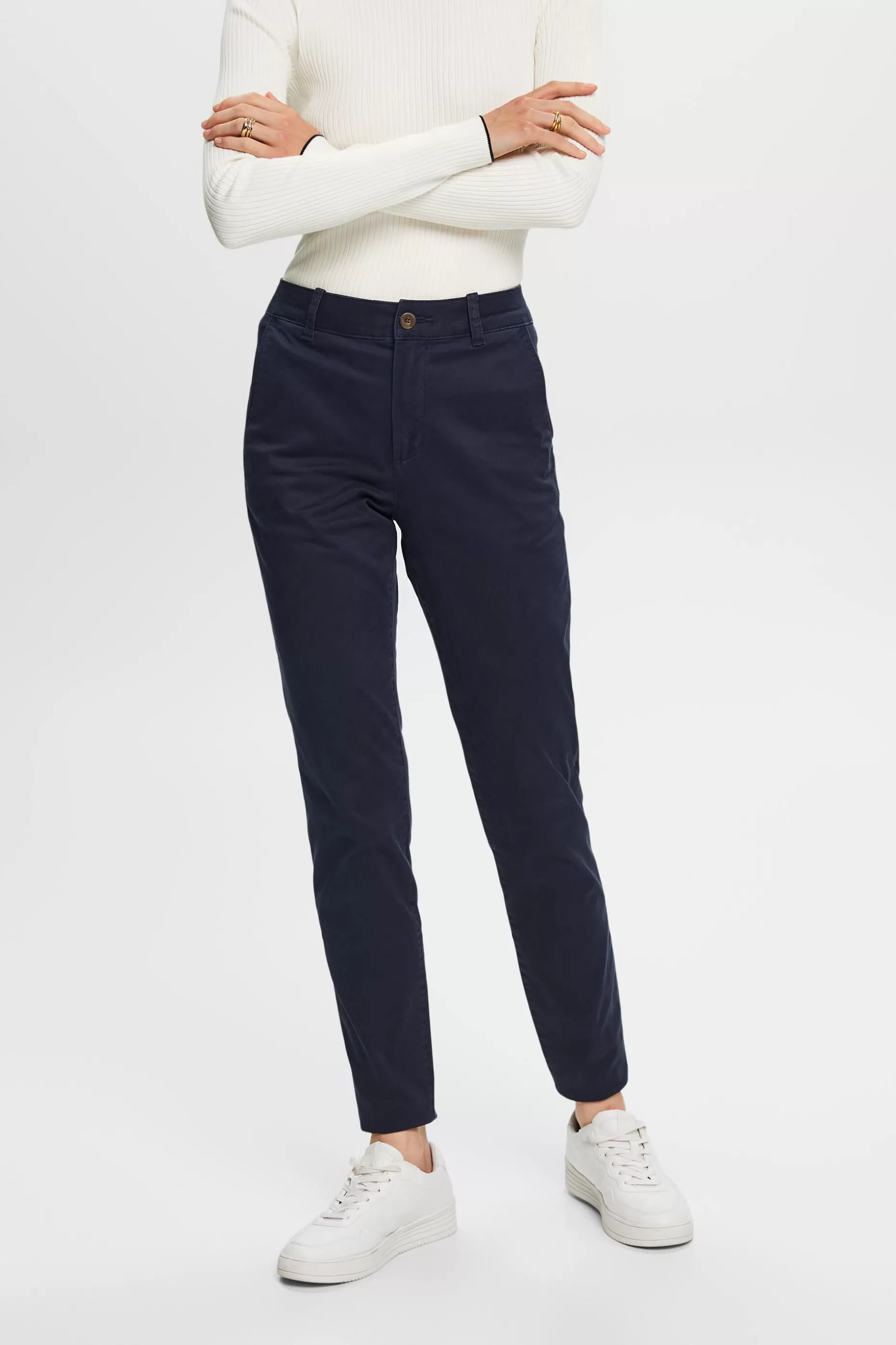 ESPRIT Basic chino trousers at our Online Shop *Women Pants + Joggers