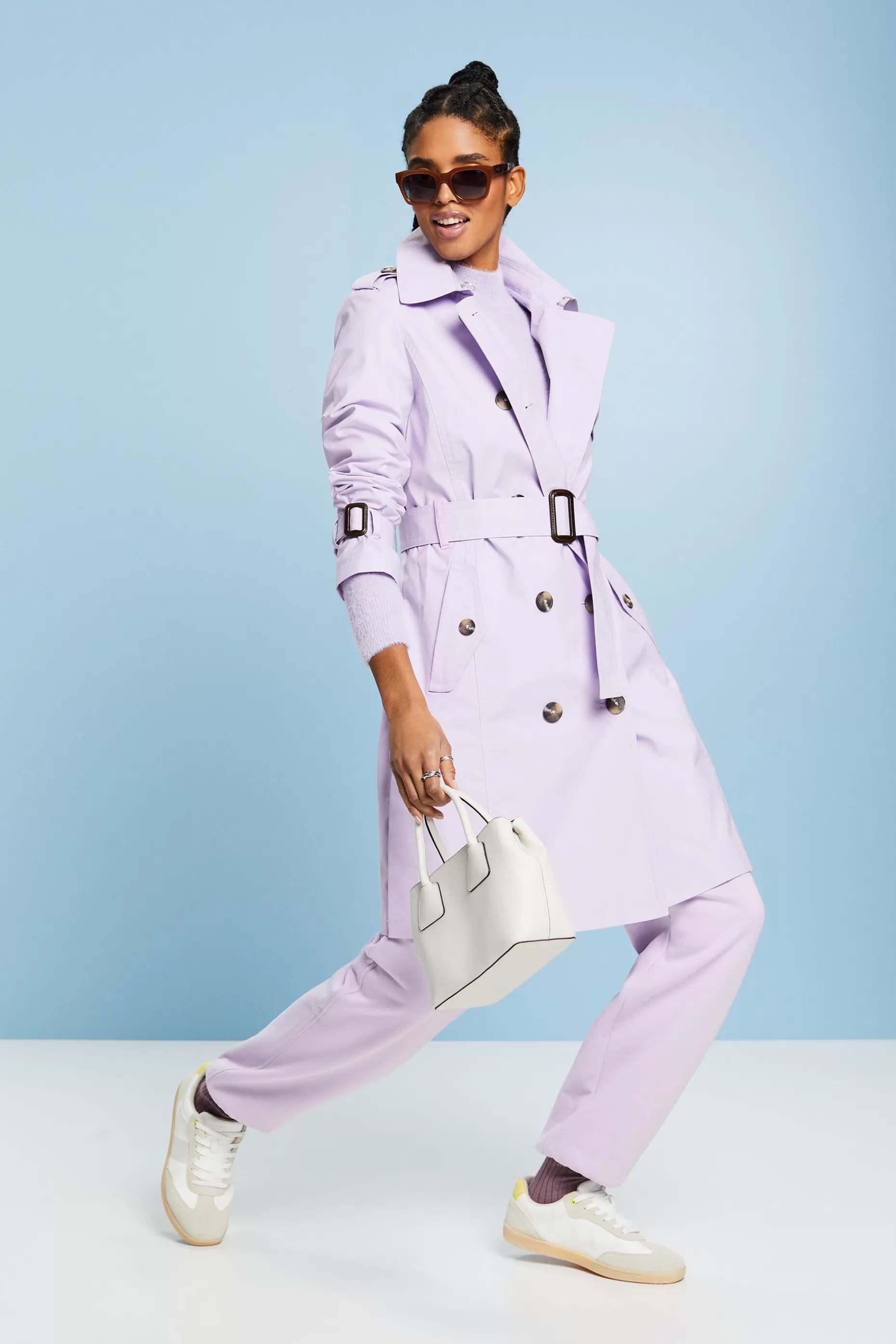 ESPRIT Belted Double-Breasted Trench Coat at our Online Shop *Women The Spring Edit