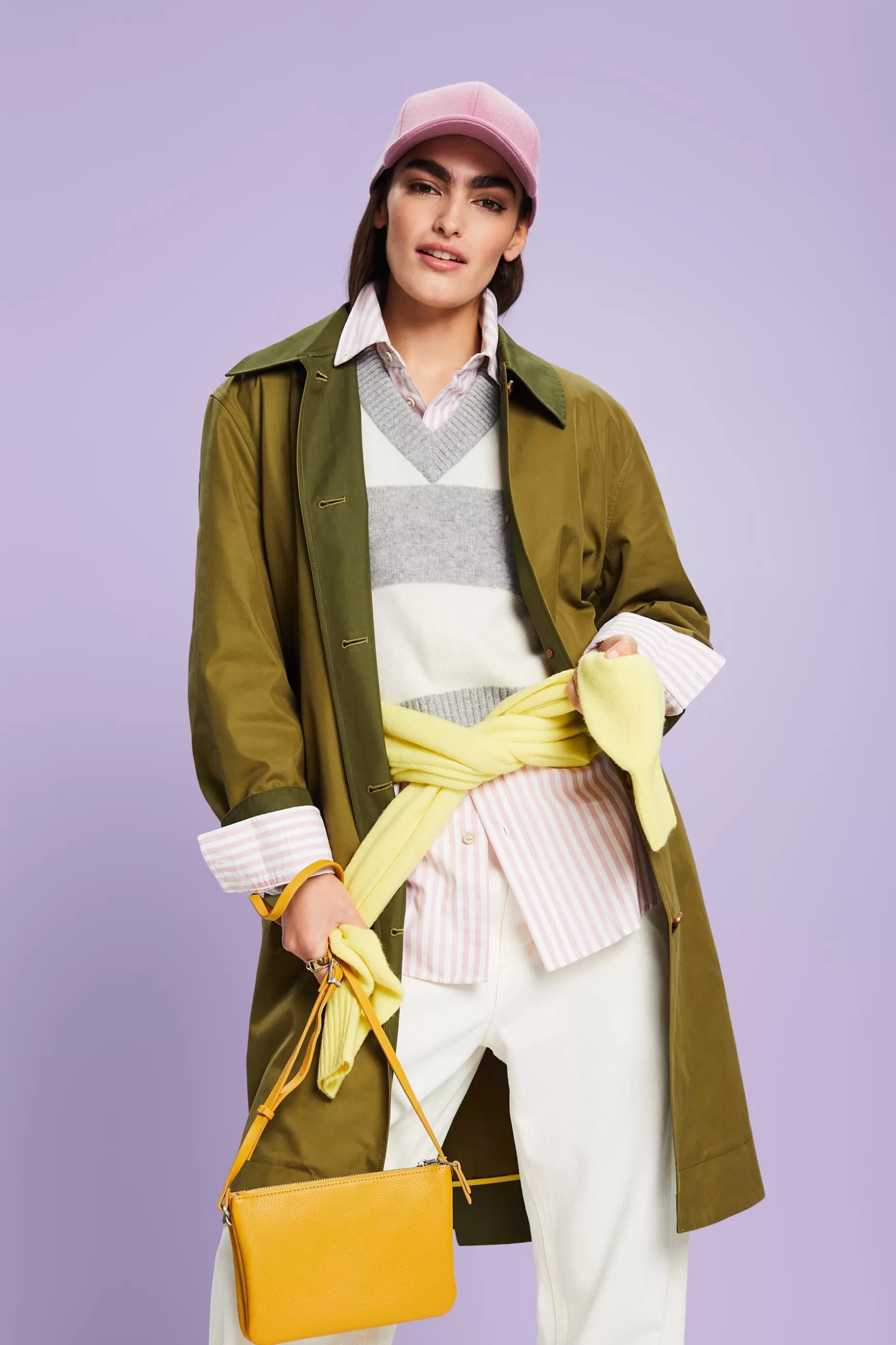 ESPRIT Belted Organic Cotton Trench Coat at our Online Shop * Clearance 60%-70% Off