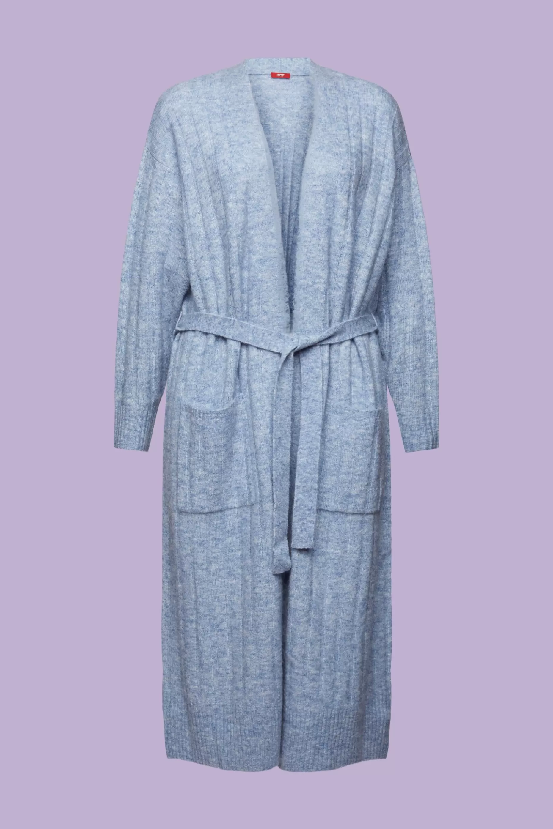 ESPRIT Belted Ribbed Knit Long Cardigan at our Online Shop *Women Sweaters