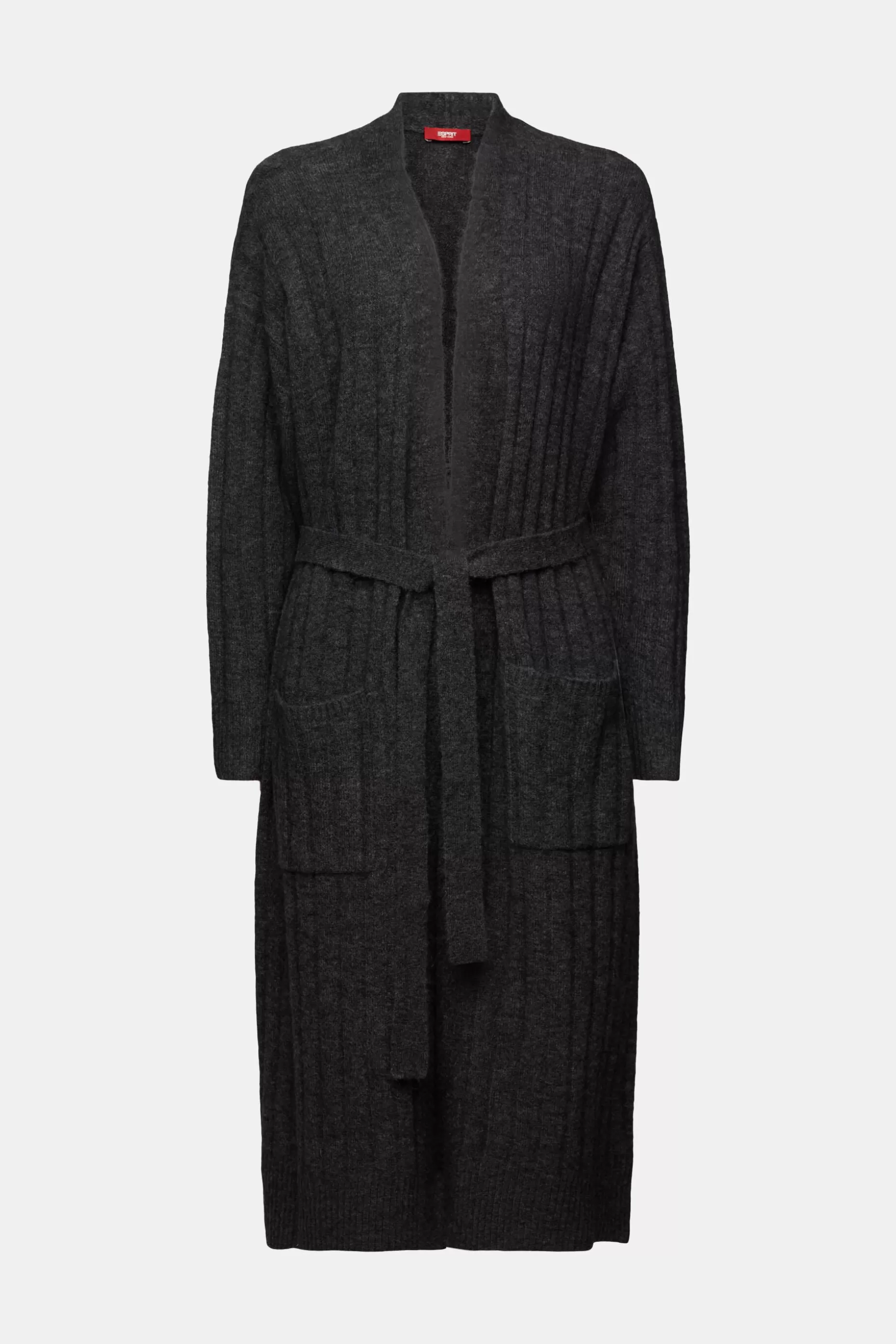 ESPRIT Belted Ribbed Knit Long Cardigan at our Online Shop *Women Sweaters