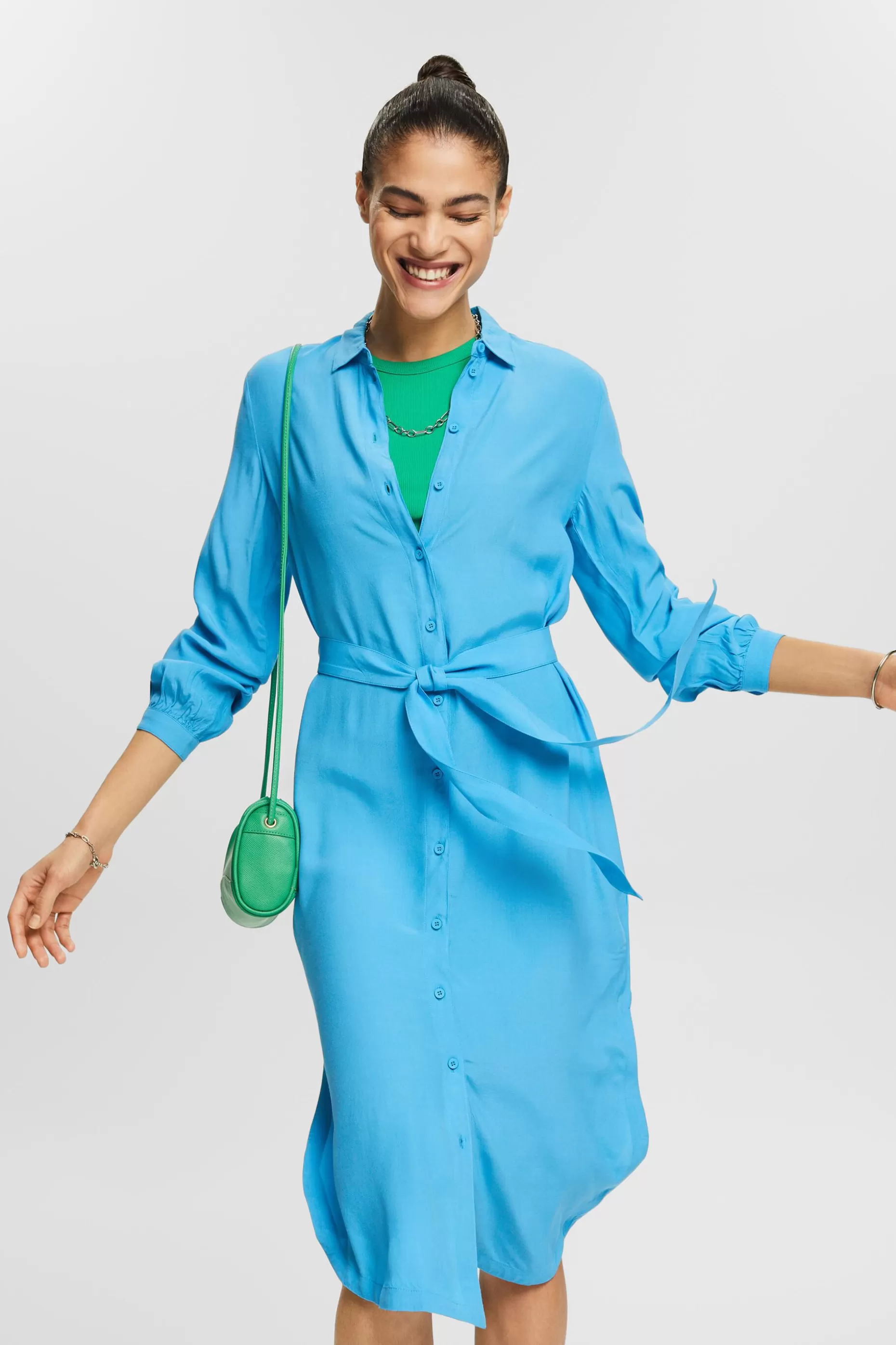 ESPRIT Belted Shirt Dress at our Online Shop *Women Dresses + Jumpsuits