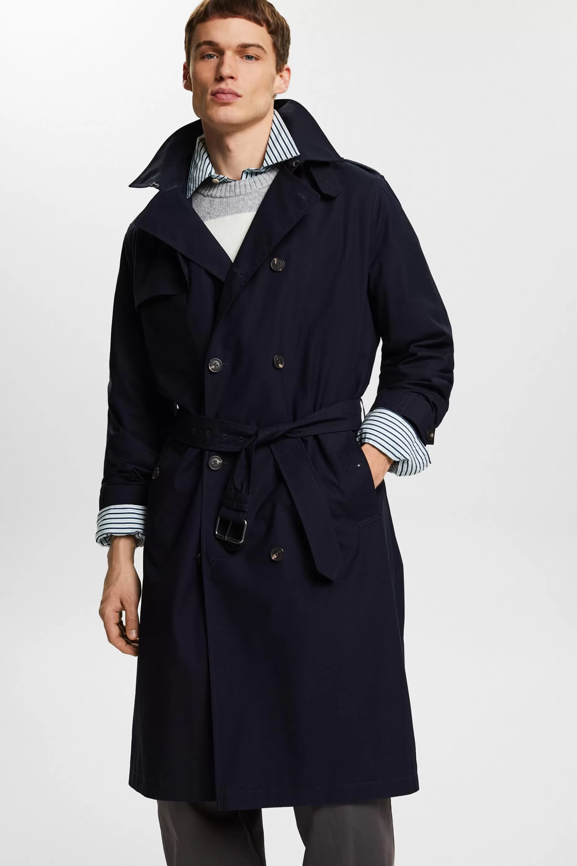 ESPRIT Belted Trench Coat at our Online Shop *Men The Spring Edit