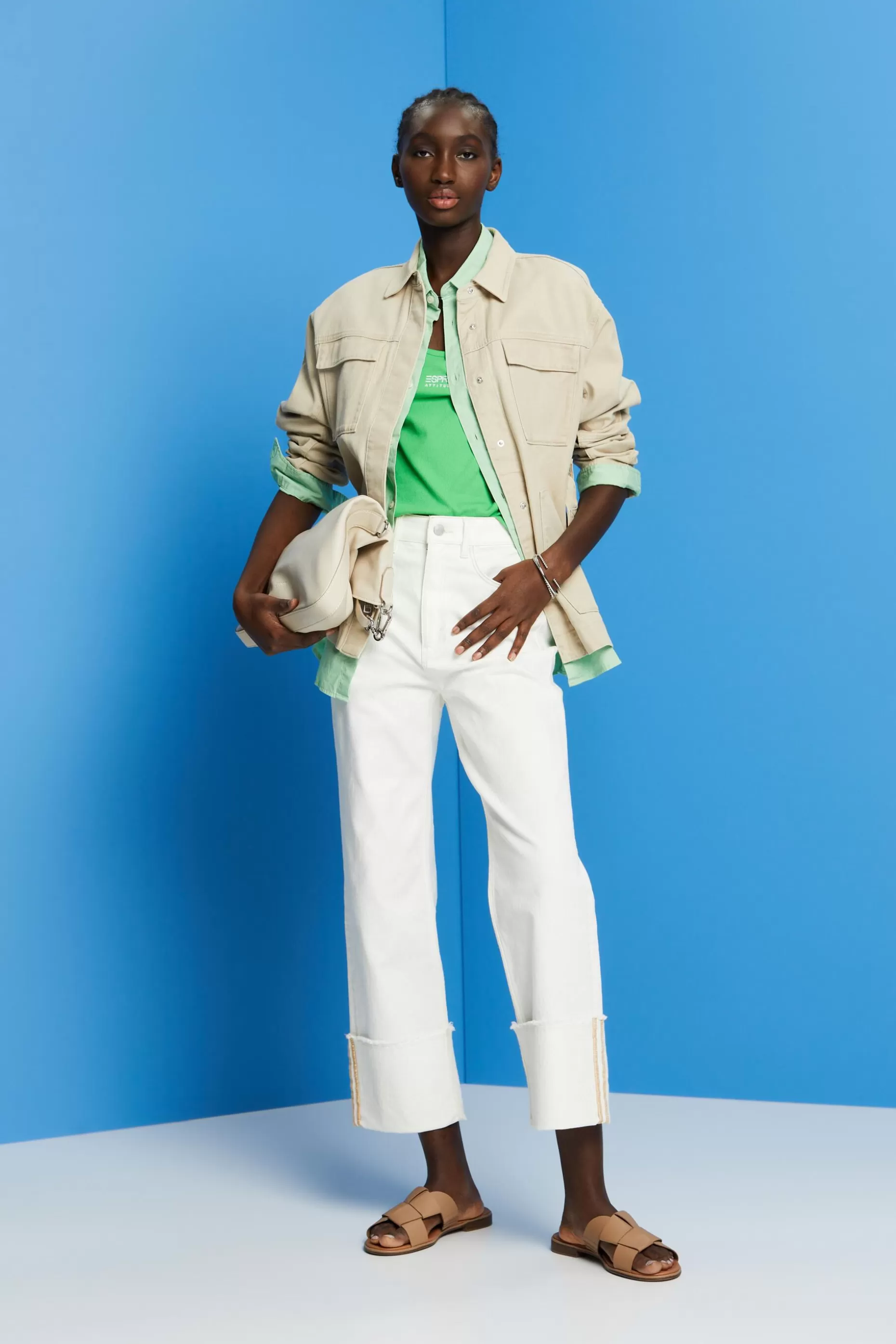 ESPRIT Belted twill jacket at our Online Shop *Women Jackets + Coats