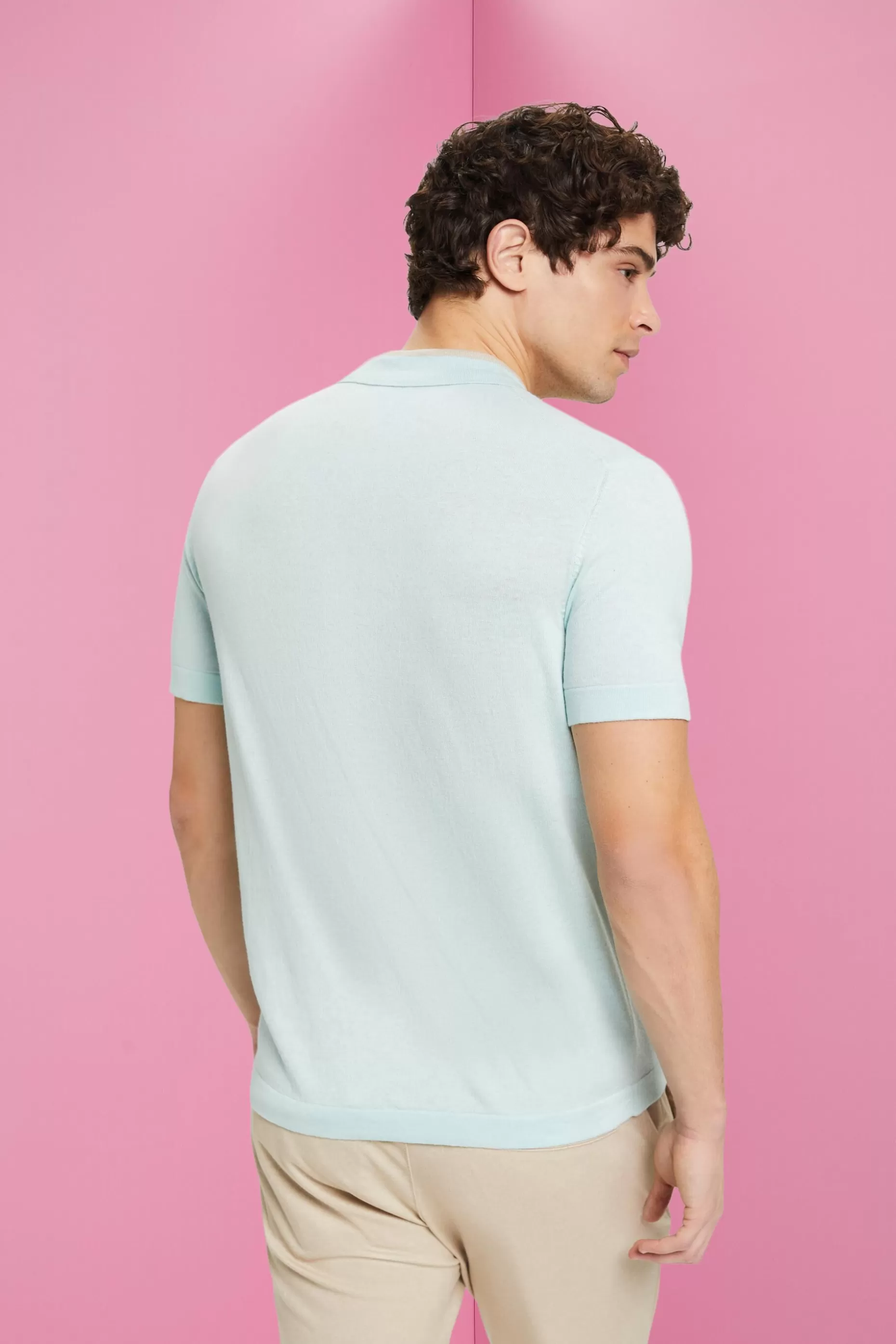 ESPRIT Blended TENCEL and sustainable cotton polo shirt at our Online Shop *Men T-Shirts + Polos