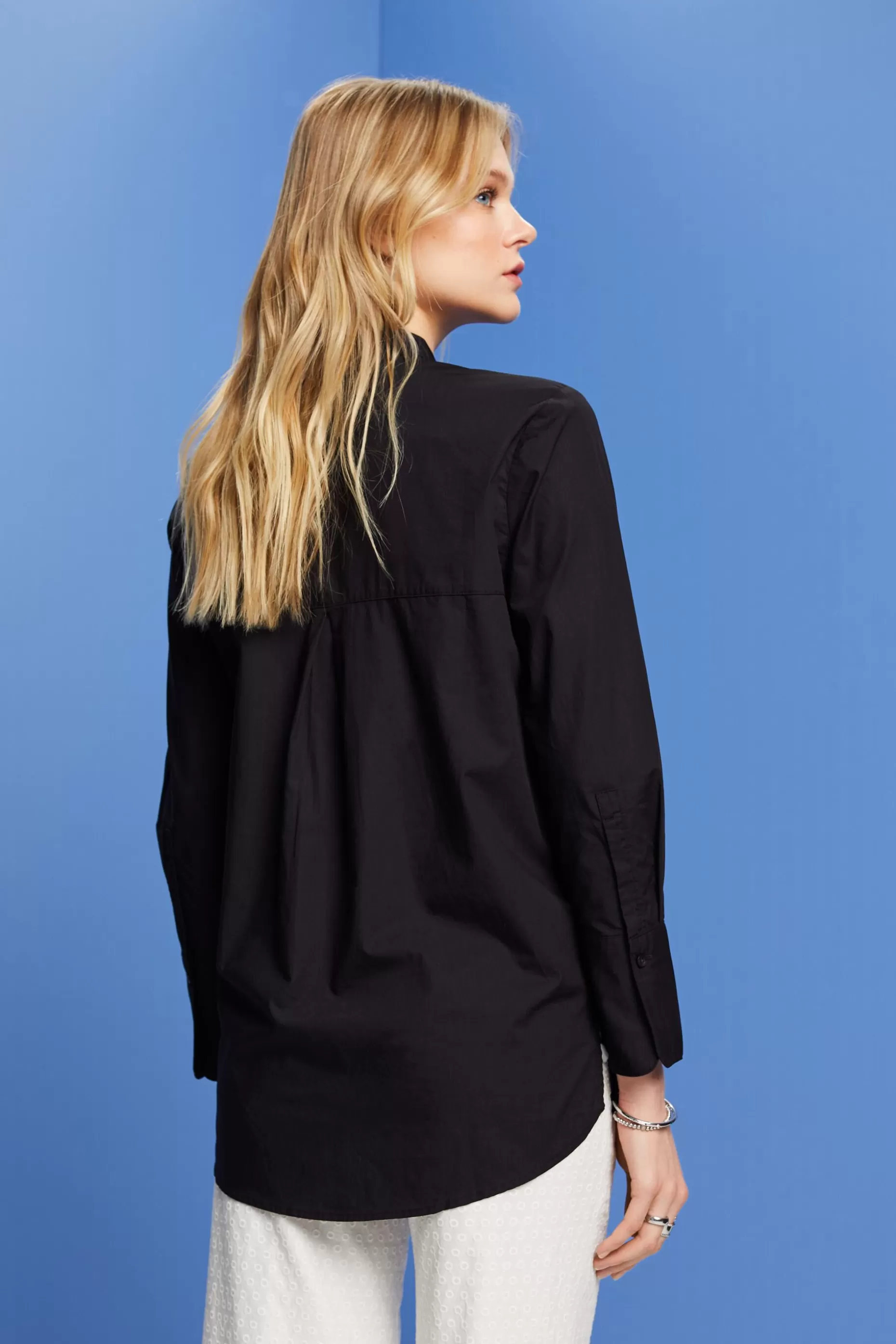 ESPRIT Blouse with round neck, organic cotton at our Online Shop *Women Tops