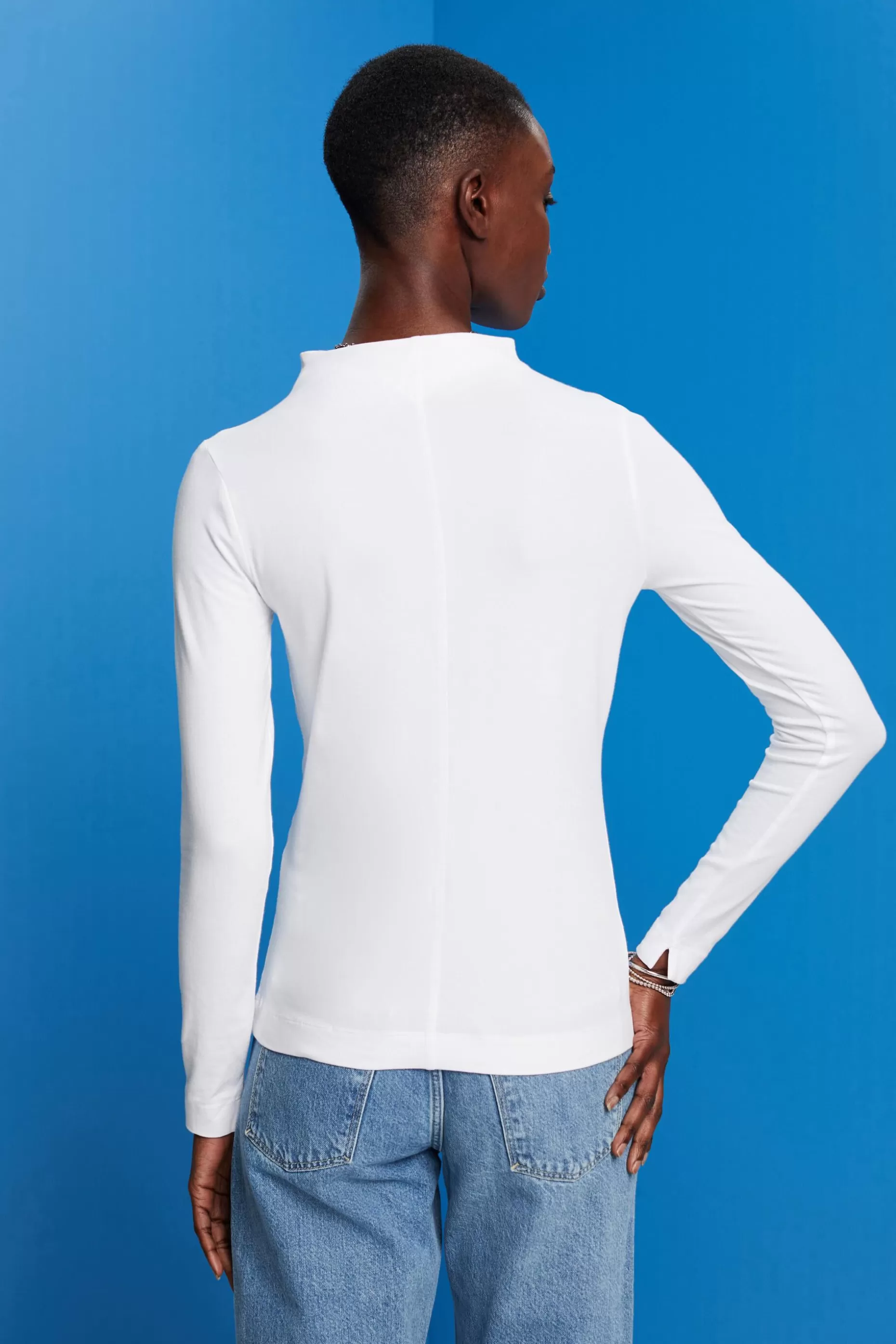 ESPRIT Boat neck long sleeve top at our Online Shop *Women T-Shirts + Tops