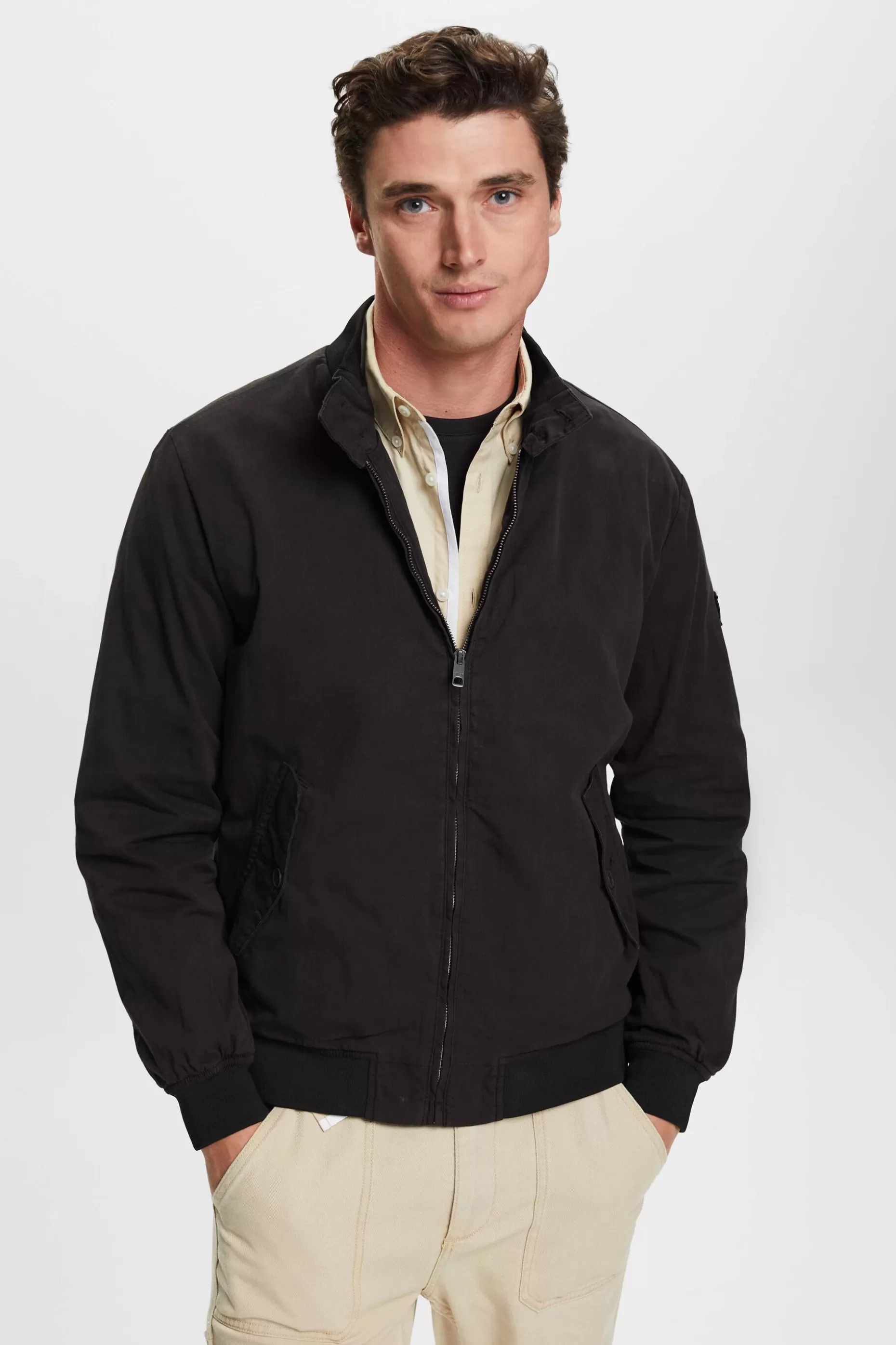 ESPRIT Bomber jacket with stand-up collar at our Online Shop *Men Jackets + Coats