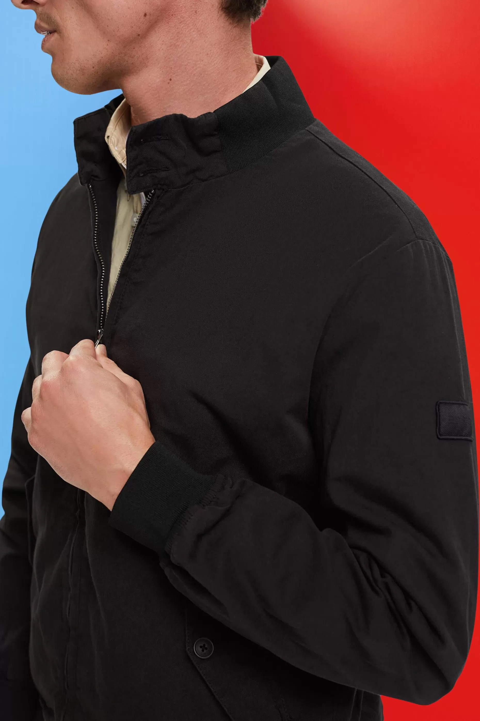 ESPRIT Bomber jacket with stand-up collar at our Online Shop *Men Jackets + Coats