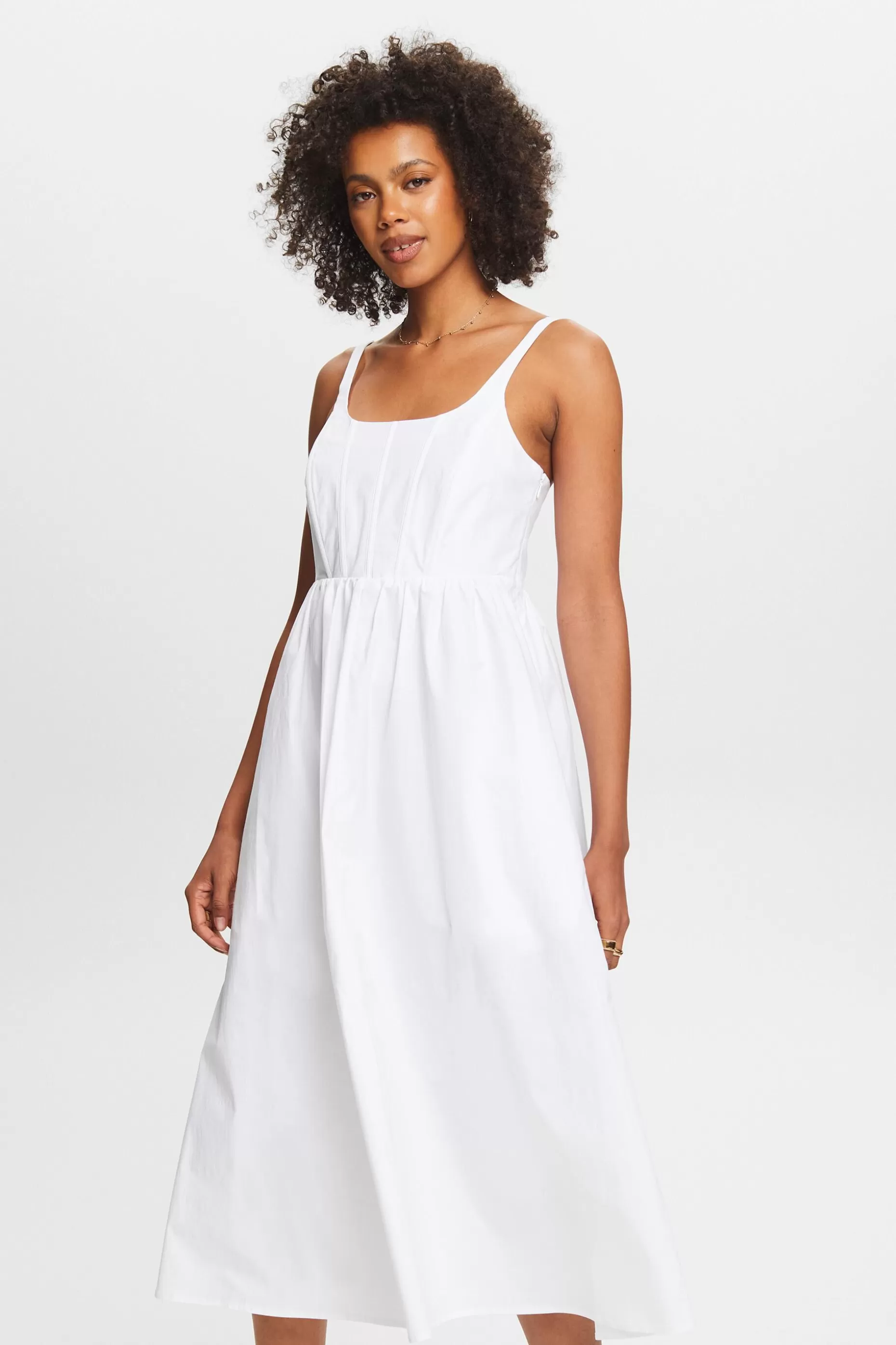 ESPRIT Boned Poplin Midi Dress at our Online Shop *Women Dresses + Jumpsuits