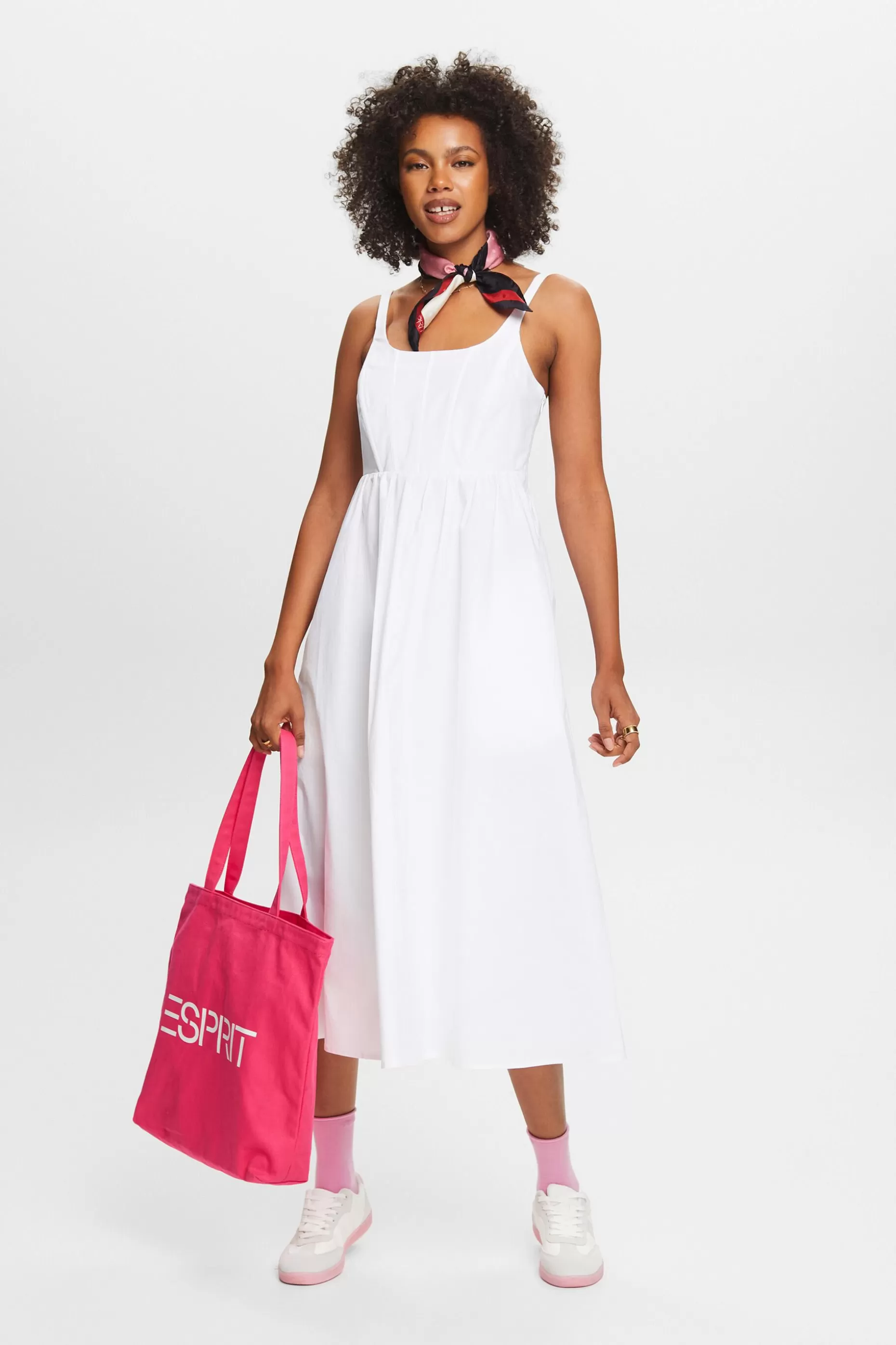 ESPRIT Boned Poplin Midi Dress at our Online Shop *Women Dresses + Jumpsuits
