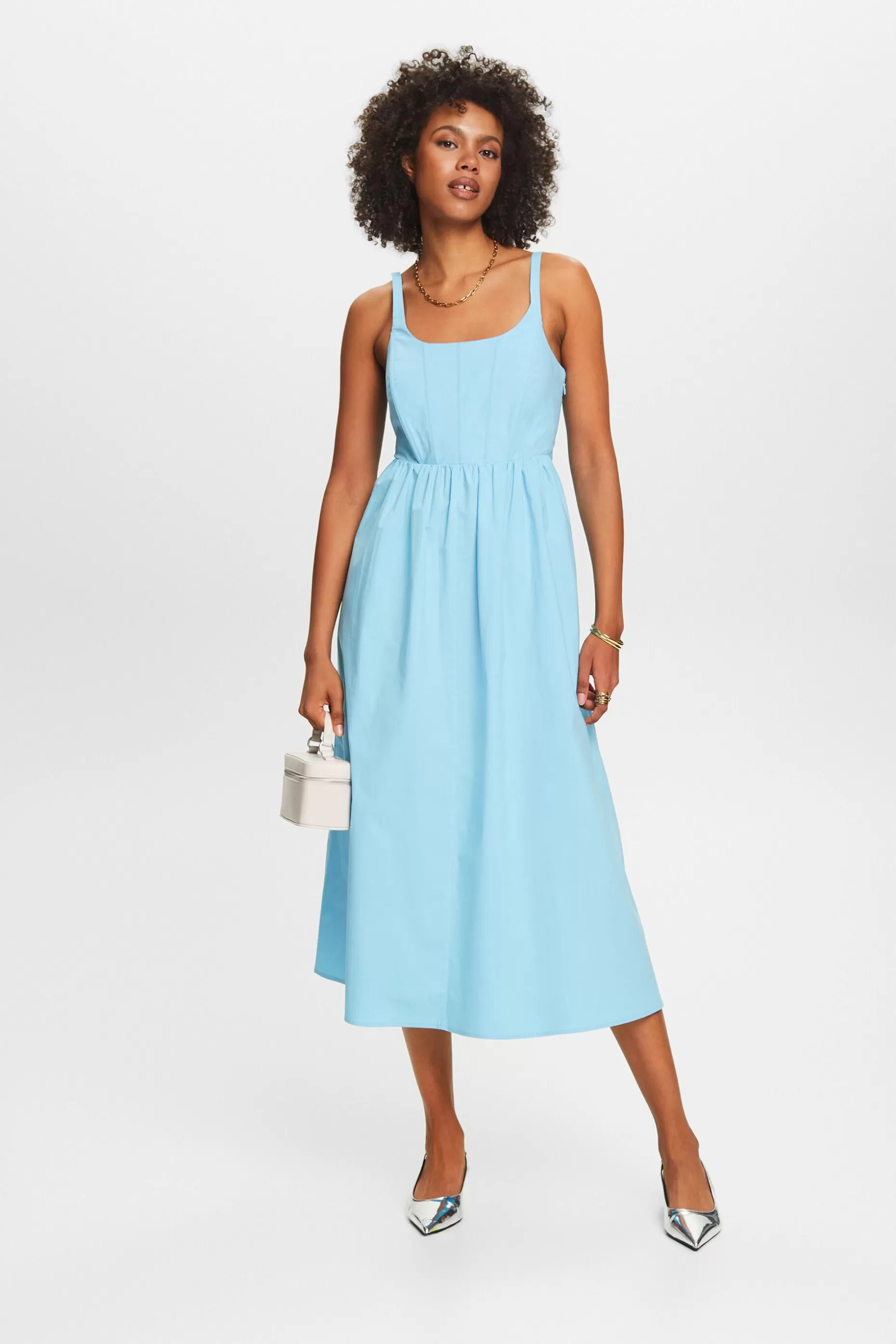 ESPRIT Boned Poplin Midi Dress at our Online Shop *Women Dresses + Jumpsuits