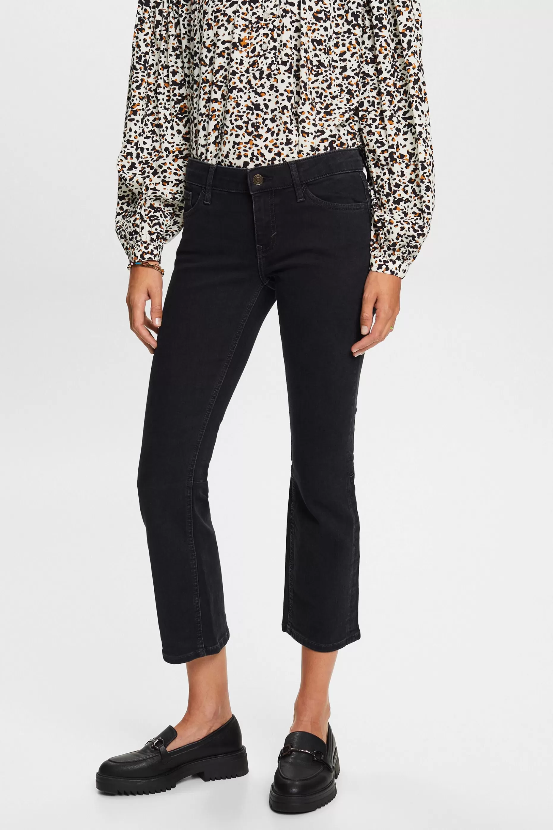 ESPRIT Bootcut Mid-Rise Cropped Jeans at our Online Shop *Women Bottoms