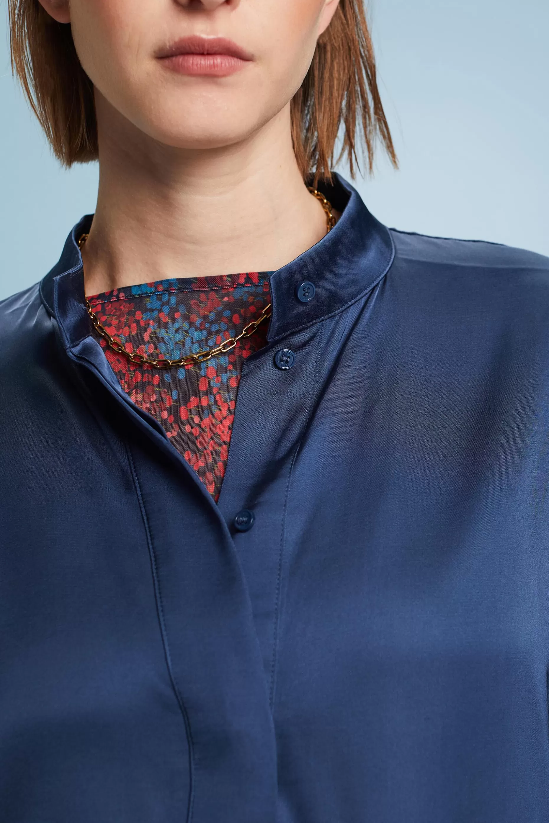 ESPRIT Button Front Satin Blouse at our Online Shop *Boys Boys