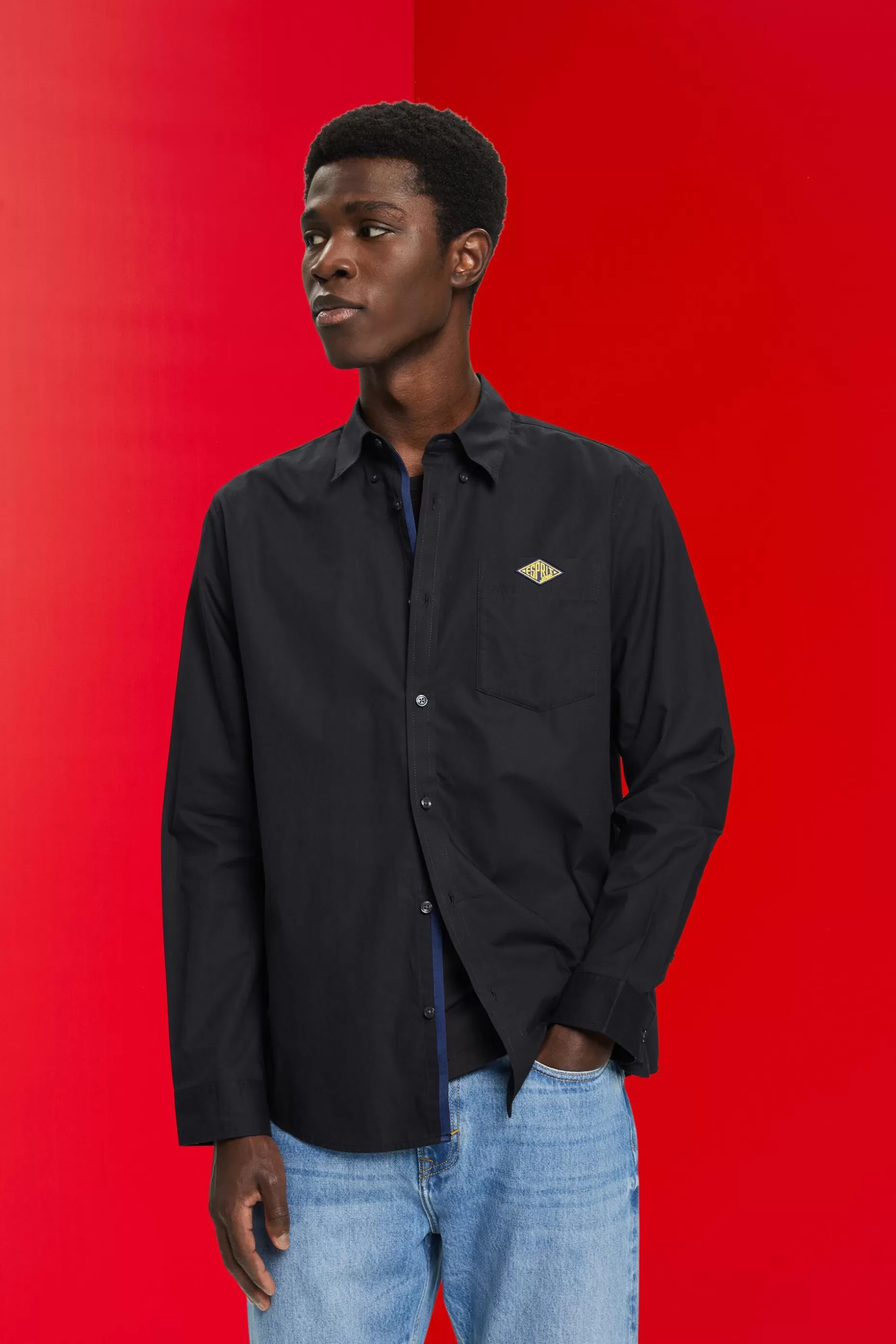 ESPRIT Button-down cotton shirt at our Online Shop * Sale Under $50