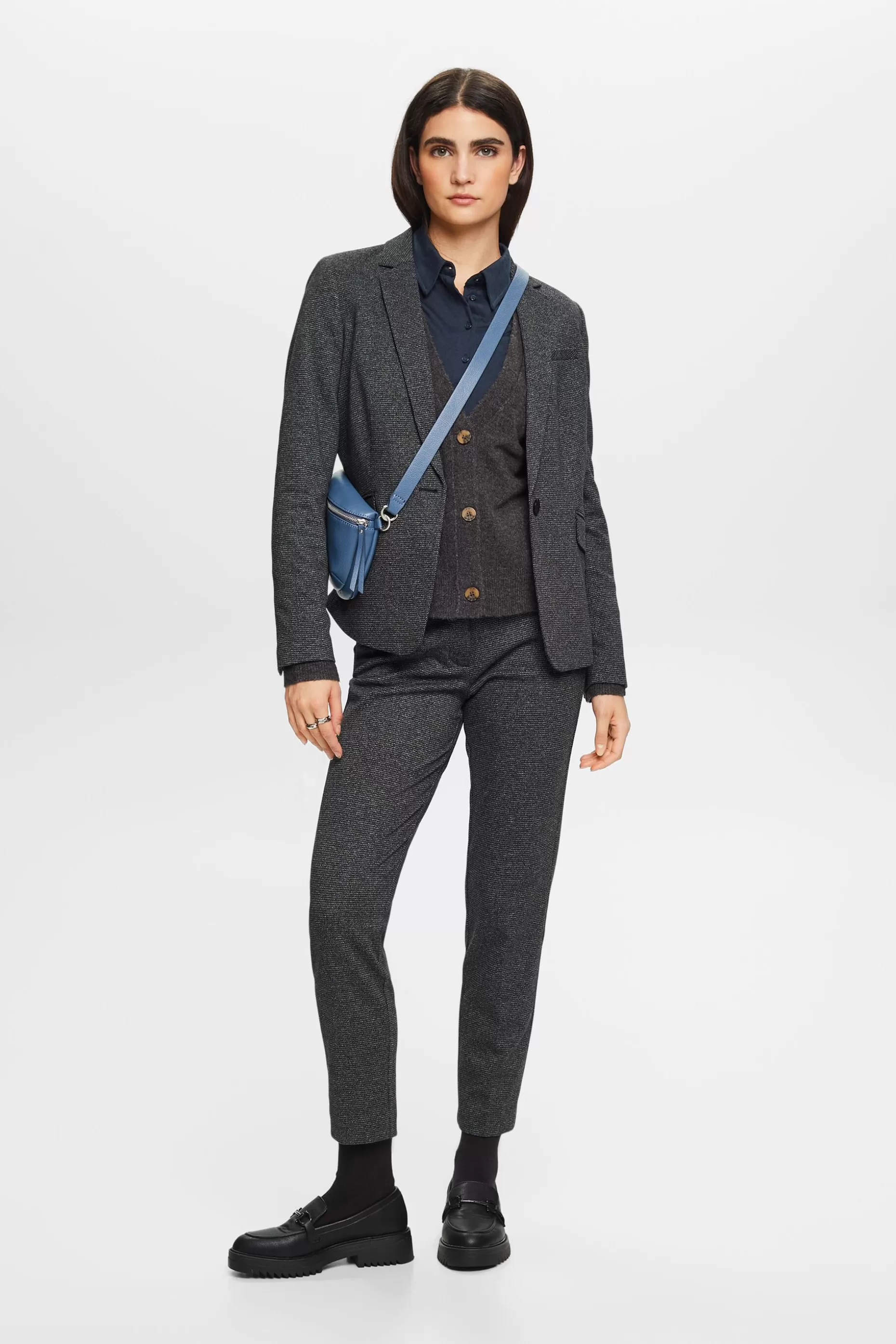 ESPRIT Buttoned V-neck cardigan, wool blend at our Online Shop *Women Sweaters