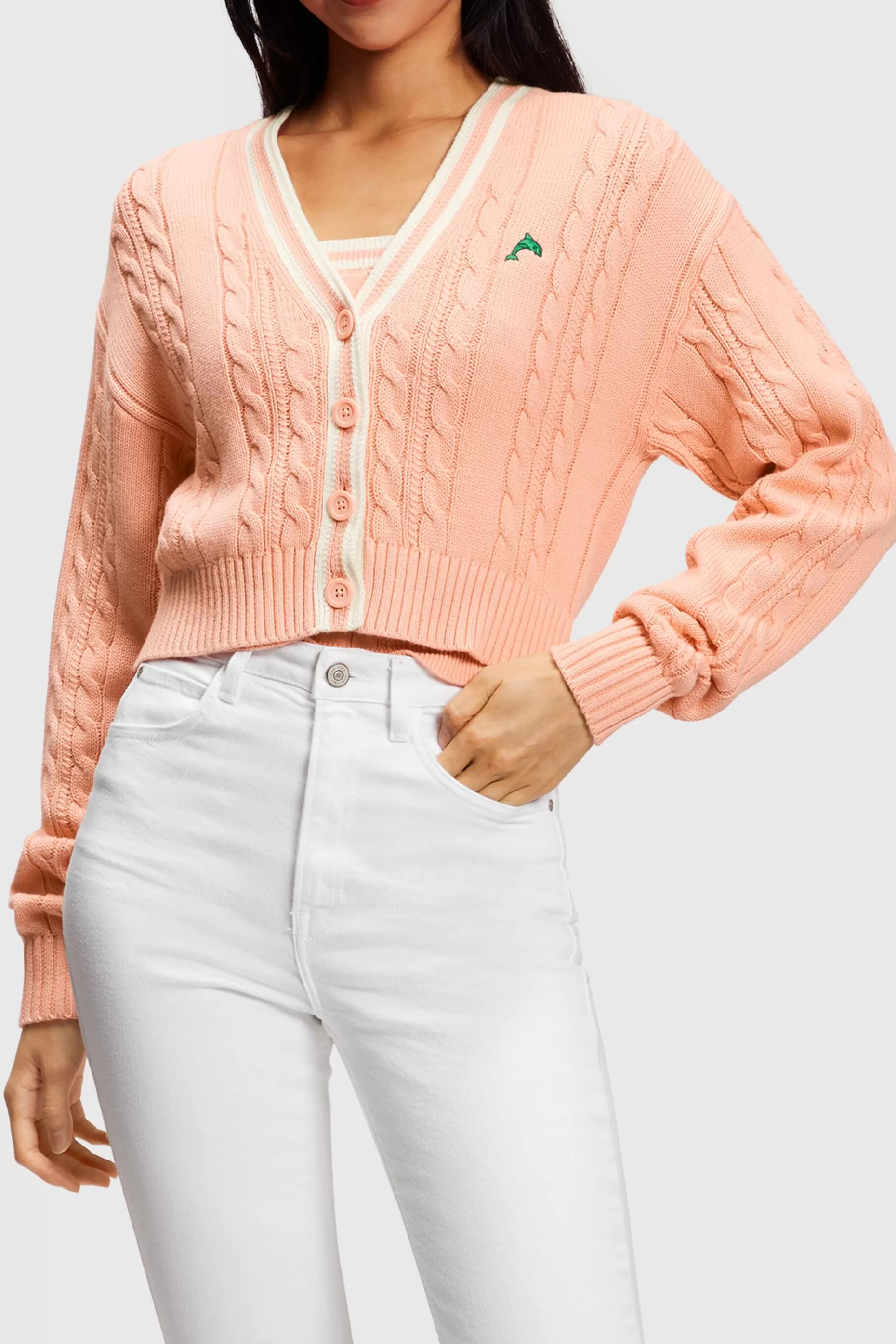 ESPRIT Cable knit cardigan at our Online Shop *Women Sweaters