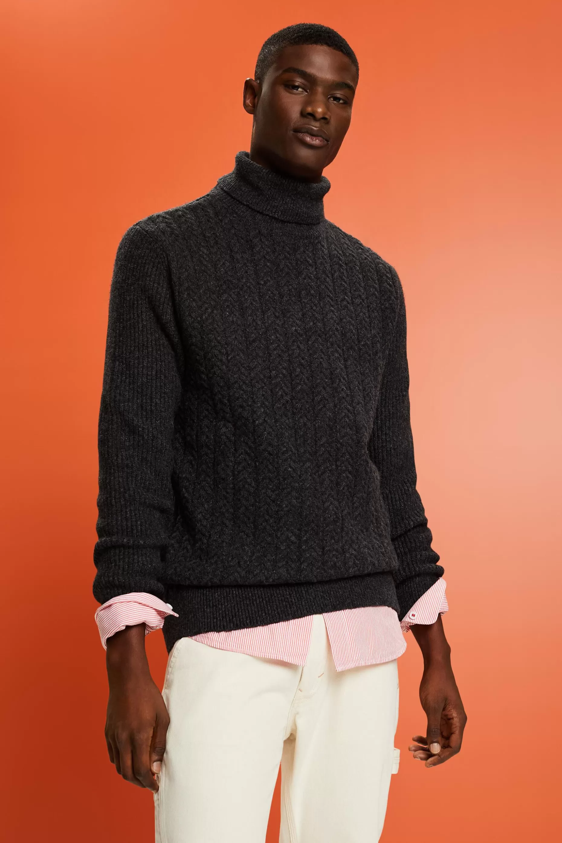 ESPRIT Cable Knit Rollneck Sweater at our Online Shop * Sale Under $50
