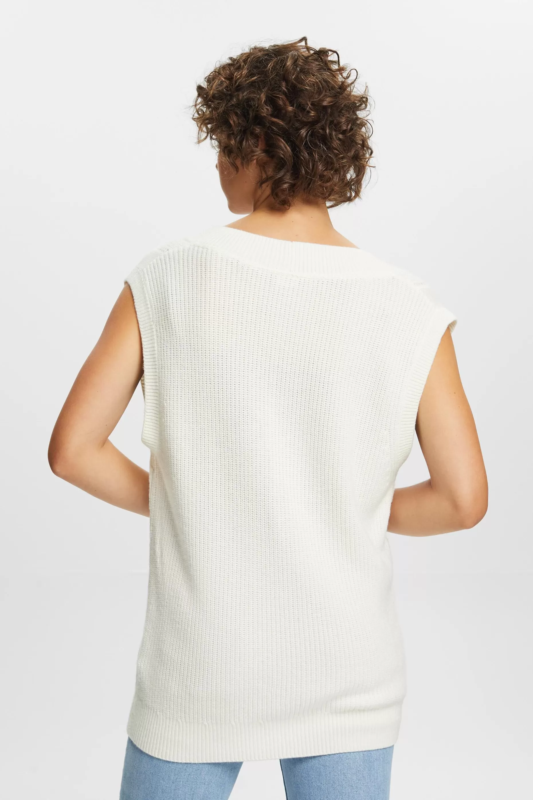 ESPRIT Cable knit vest, wool blend at our Online Shop * Sale Under $50