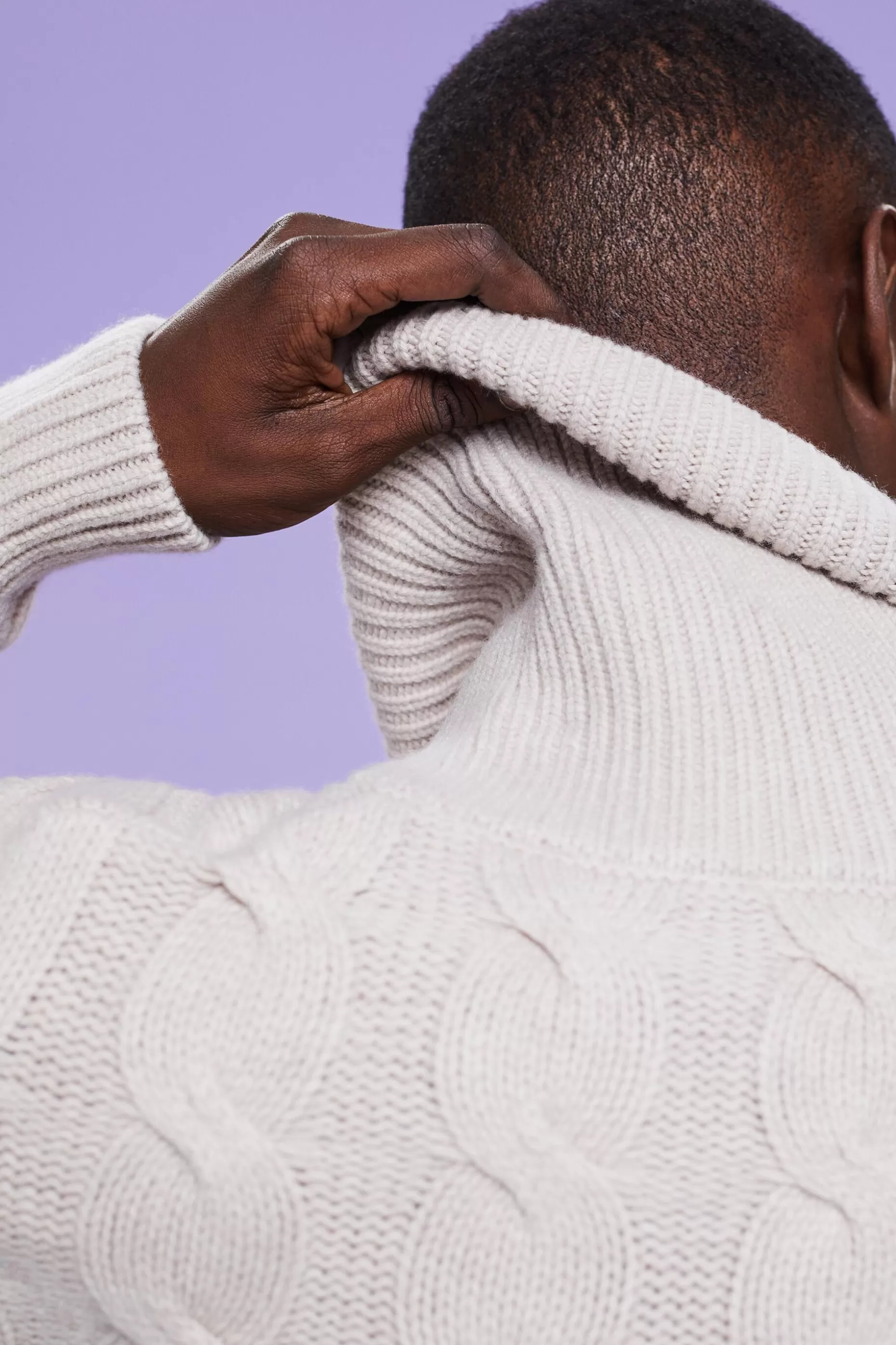 ESPRIT Cable Knit Wool Shawl Sweater at our Online Shop *Men Sweaters