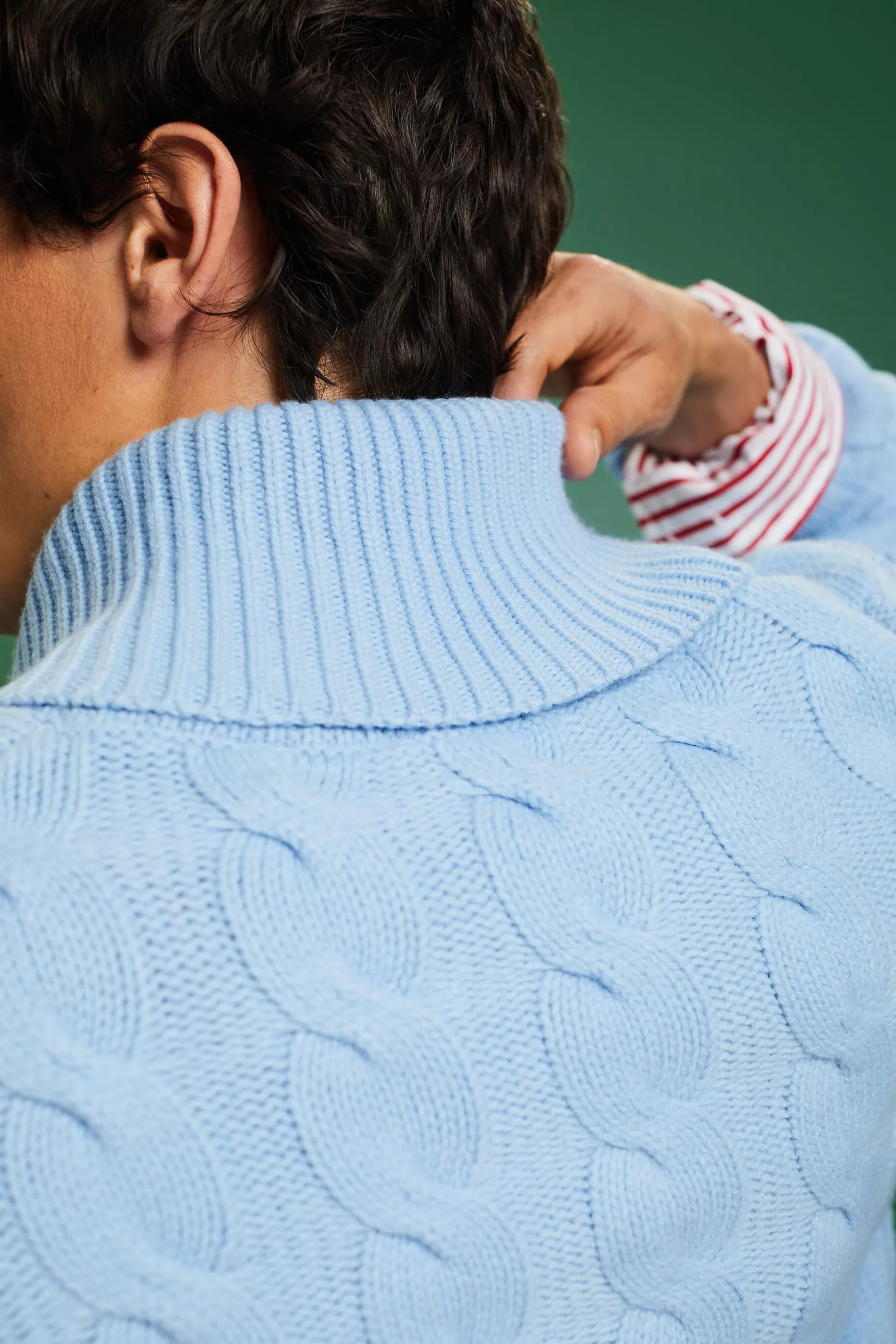 ESPRIT Cable Knit Wool Shawl Sweater at our Online Shop *Men Sweaters