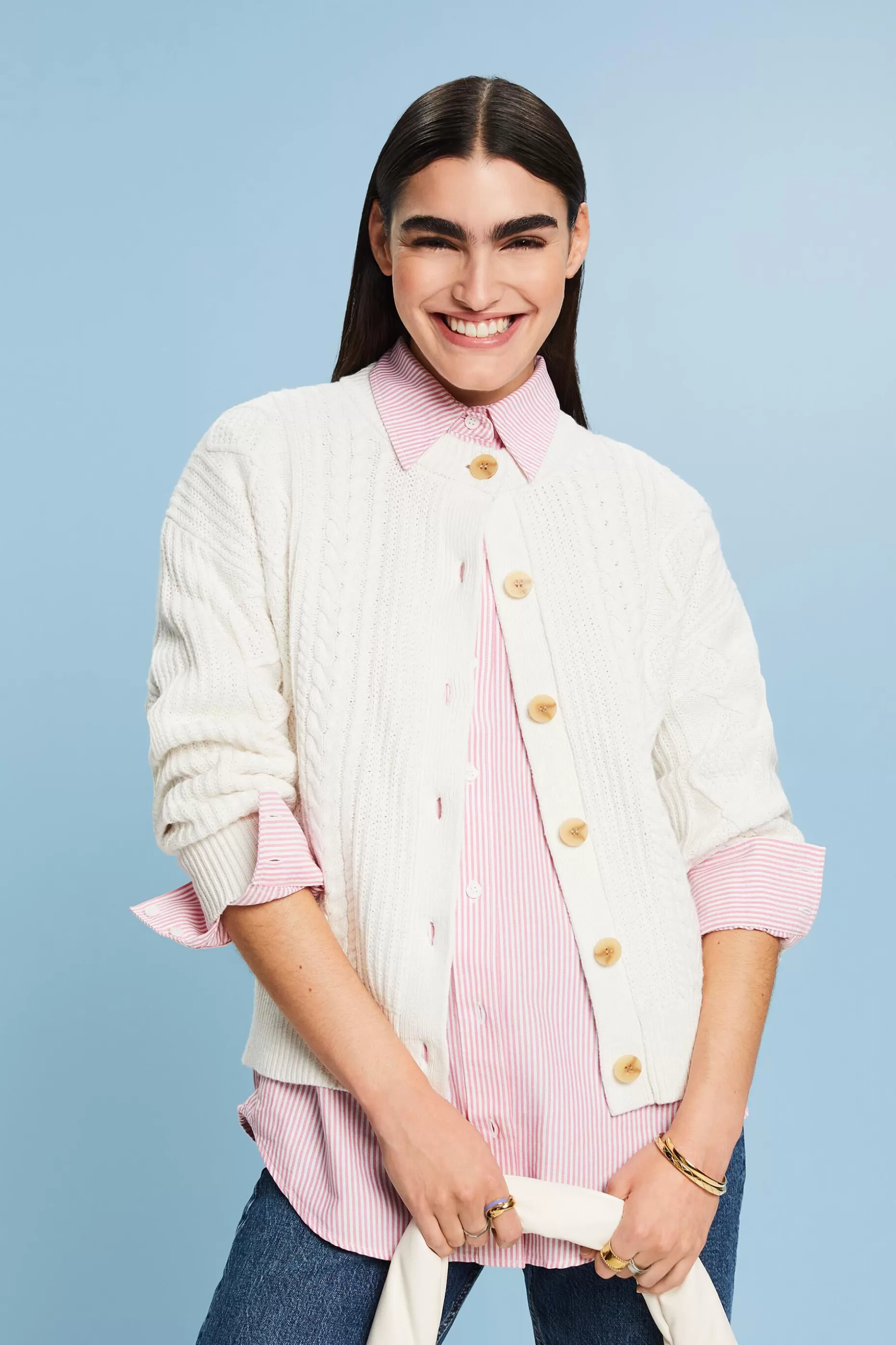 ESPRIT Cable-Knit Cardigan at our Online Shop * Sale Under $50