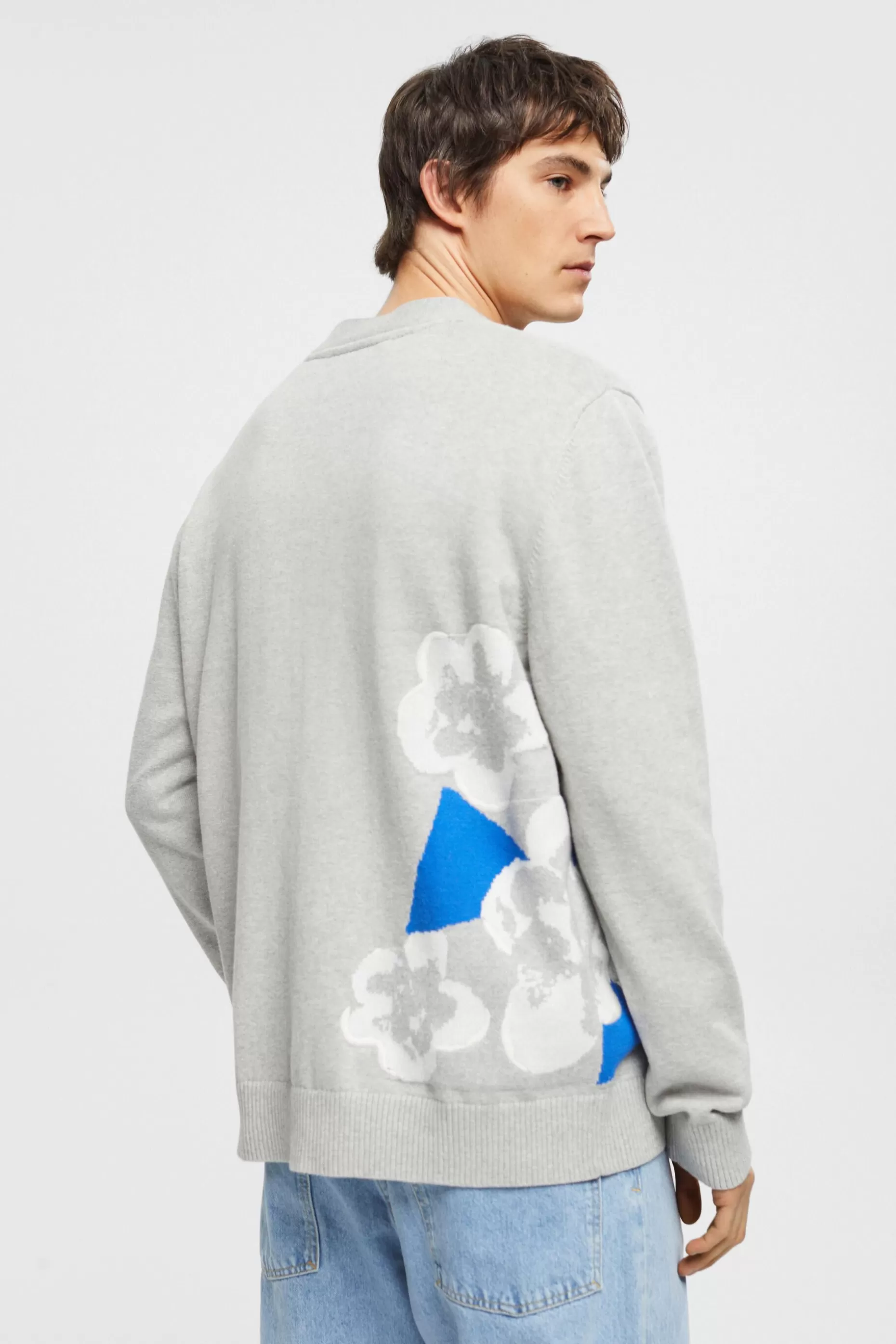 ESPRIT Cardigan with floral jacquard pattern at our Online Shop *Men Sweaters