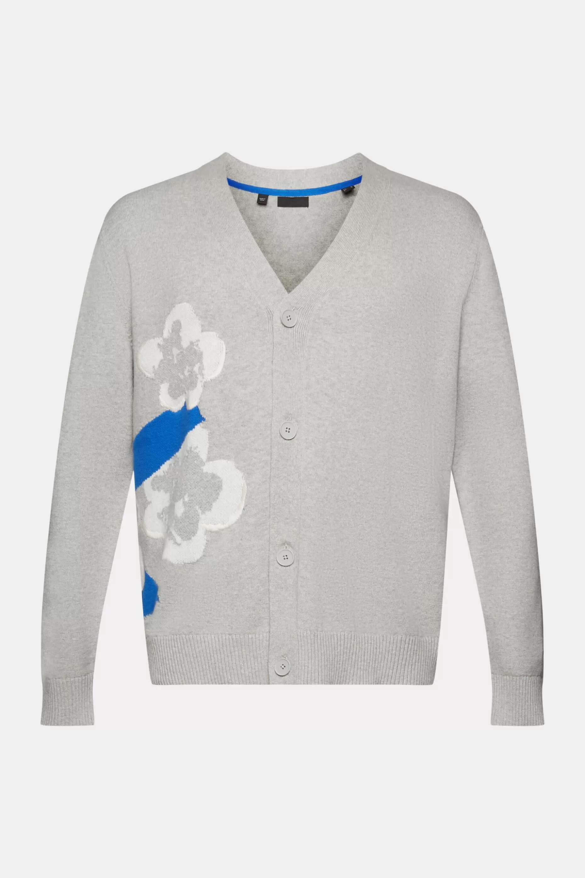 ESPRIT Cardigan with floral jacquard pattern at our Online Shop *Men Sweaters