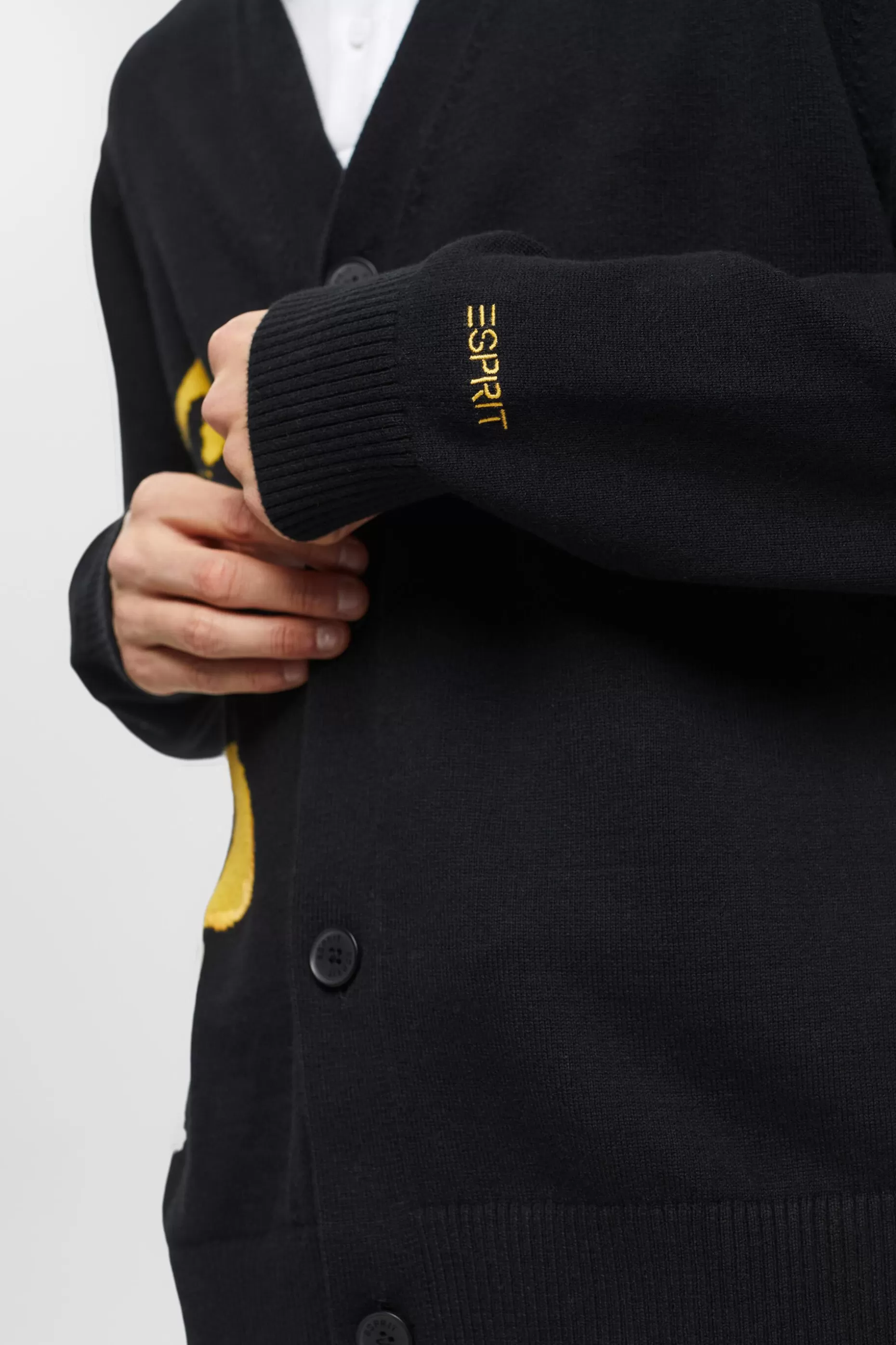 ESPRIT Cardigan with floral jacquard pattern at our Online Shop *Men Sweaters