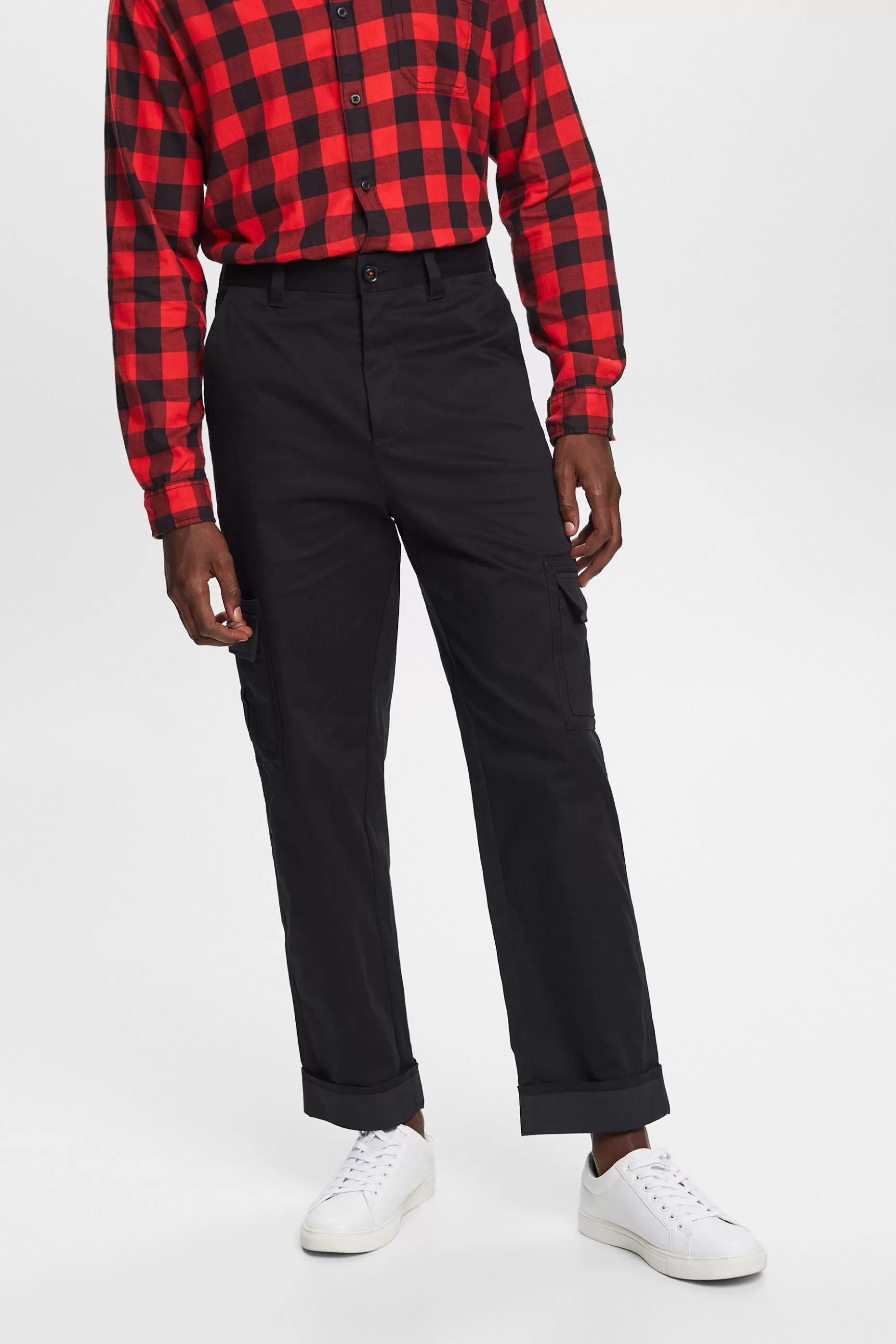 ESPRIT Cargo trousers with turn-up hem at our Online Shop *Men Bottoms
