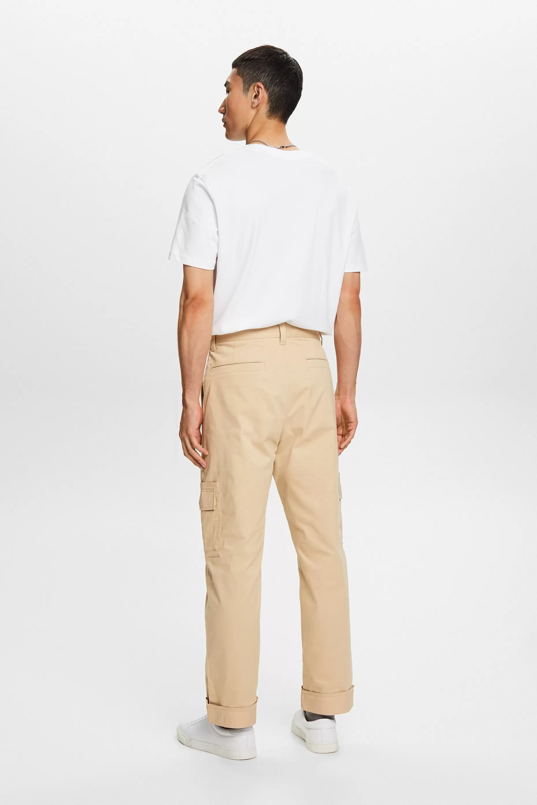 ESPRIT Cargo trousers with turn-up hem at our Online Shop *Men Pants + Joggers