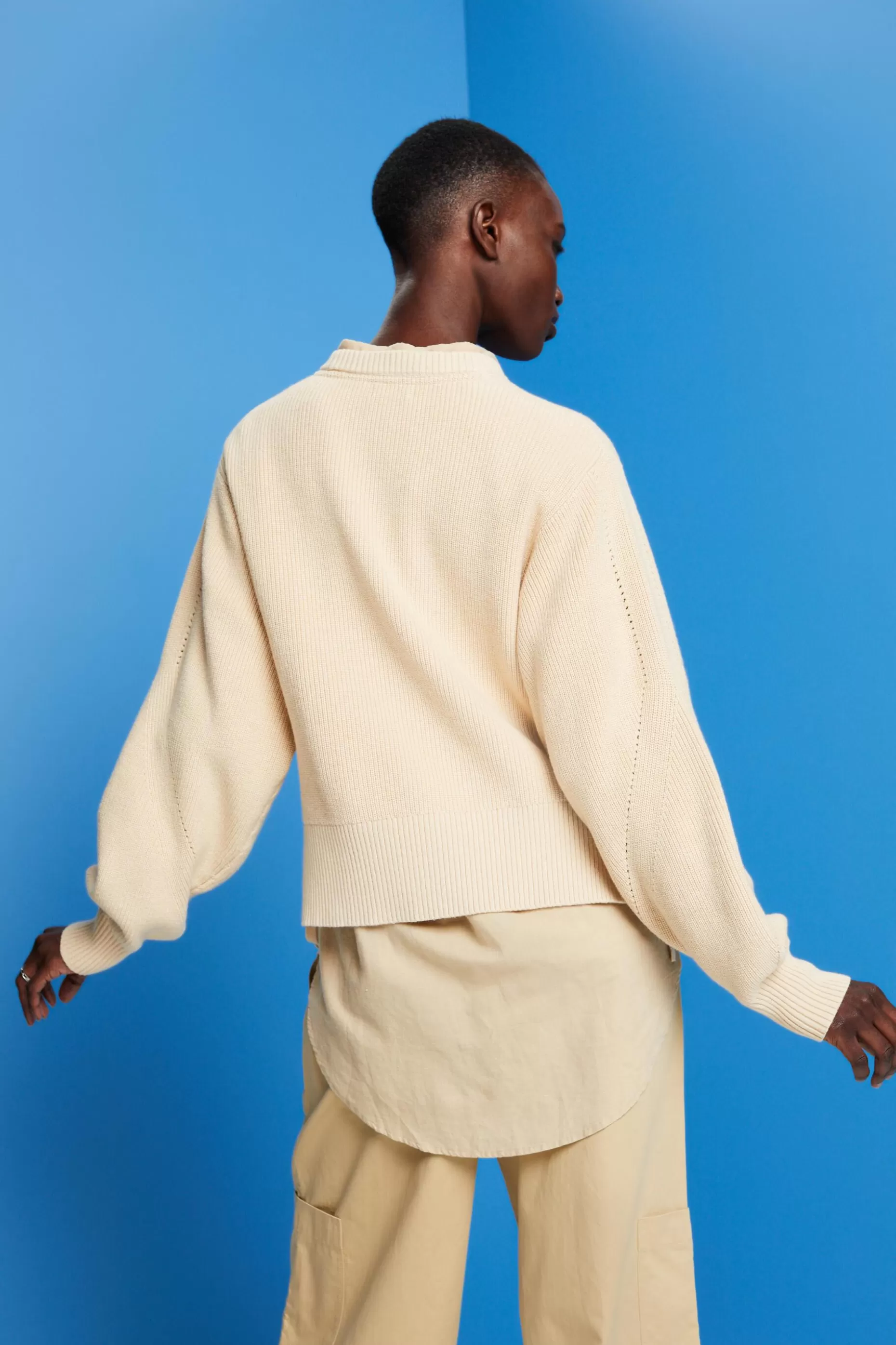 ESPRIT Cashmere blended jumper with lace detail at our Online Shop *Women Sweaters