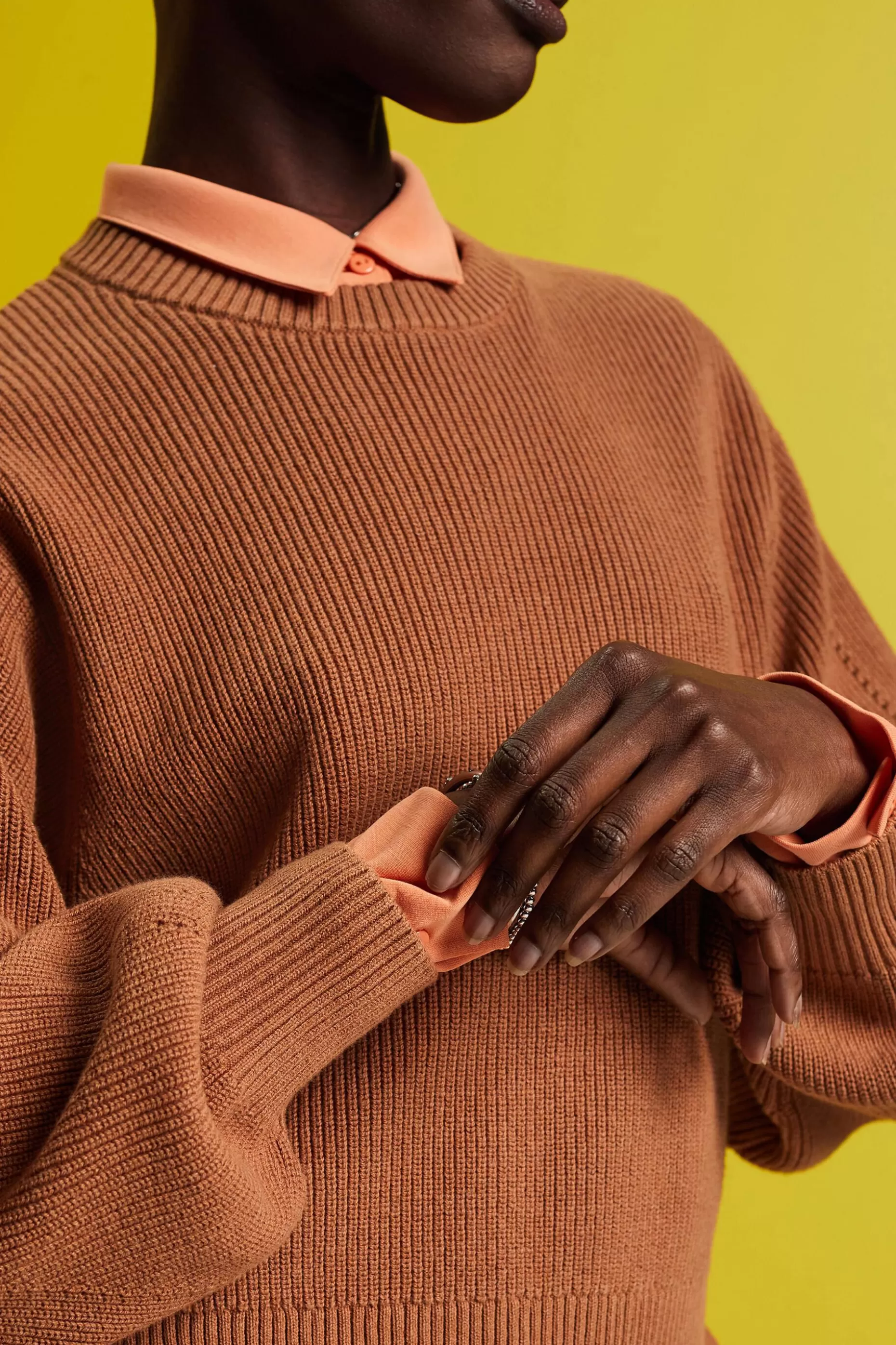ESPRIT Cashmere blended jumper with lace detail at our Online Shop *Women Sweaters
