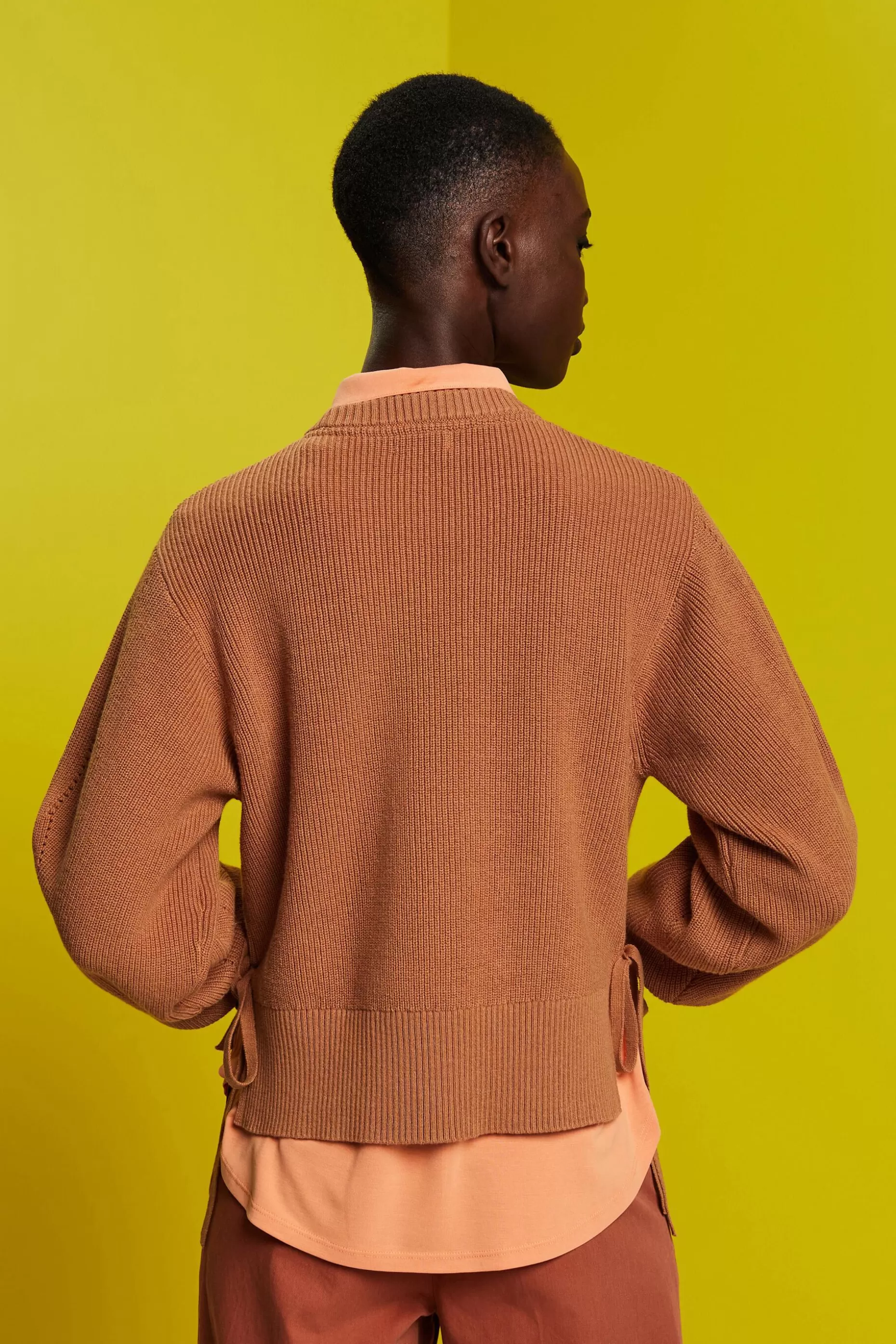 ESPRIT Cashmere blended jumper with lace detail at our Online Shop *Women Sweaters