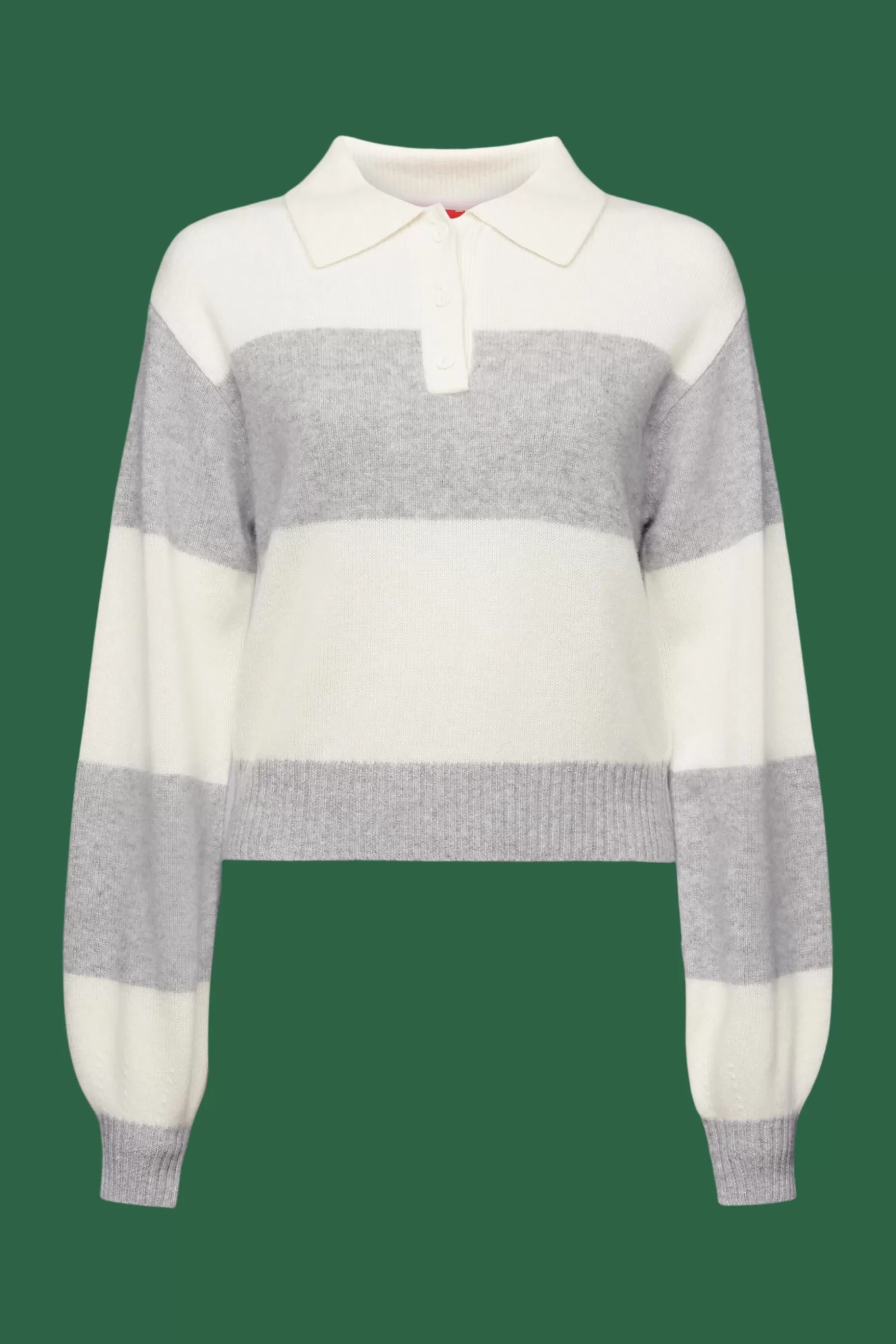 ESPRIT Cashmere Polo Rugby Stripe Sweater at our Online Shop *Women Sweaters