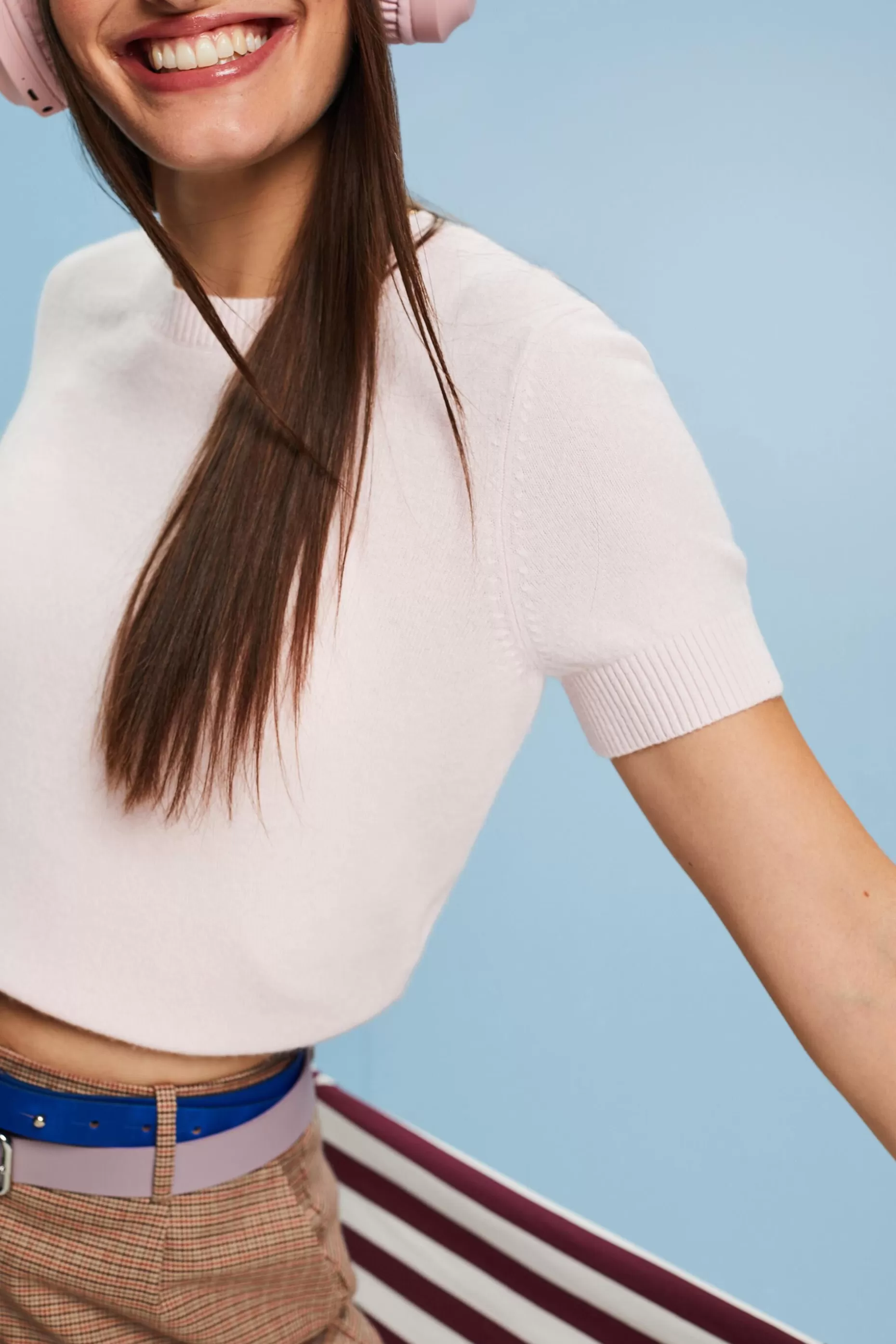 ESPRIT Cashmere Short-Sleeve Sweater at our Online Shop *Women Sweaters