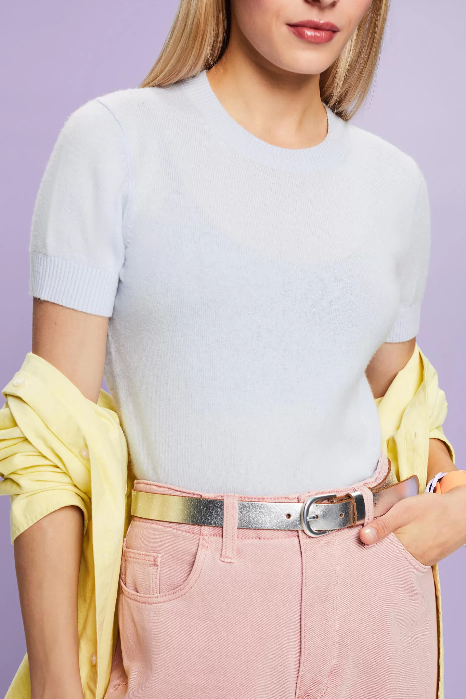 ESPRIT Cashmere Short-Sleeve Sweater at our Online Shop *Women Sweaters