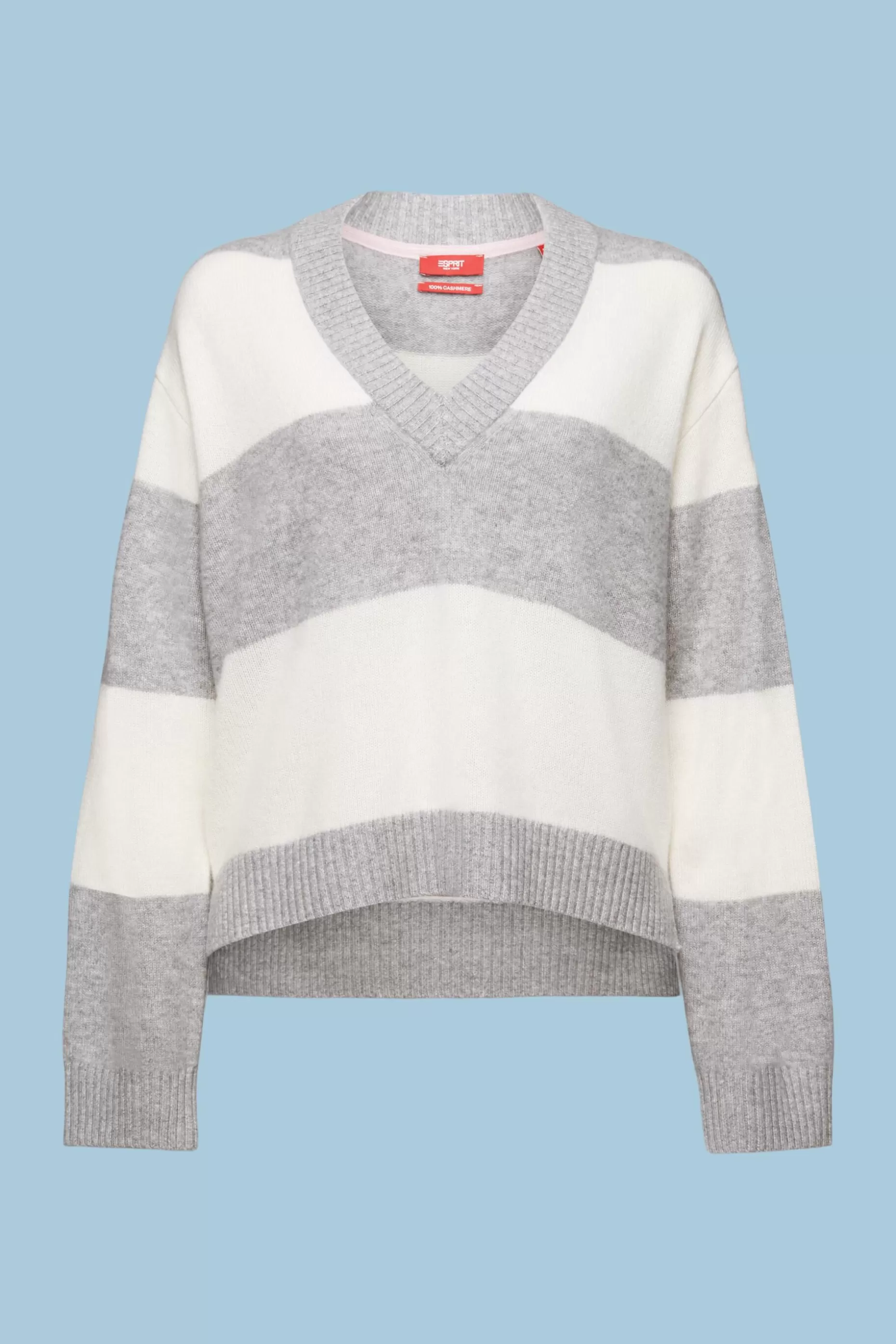 ESPRIT Cashmere V-Neck Rugby Stripe Sweater at our Online Shop *Boys Boys