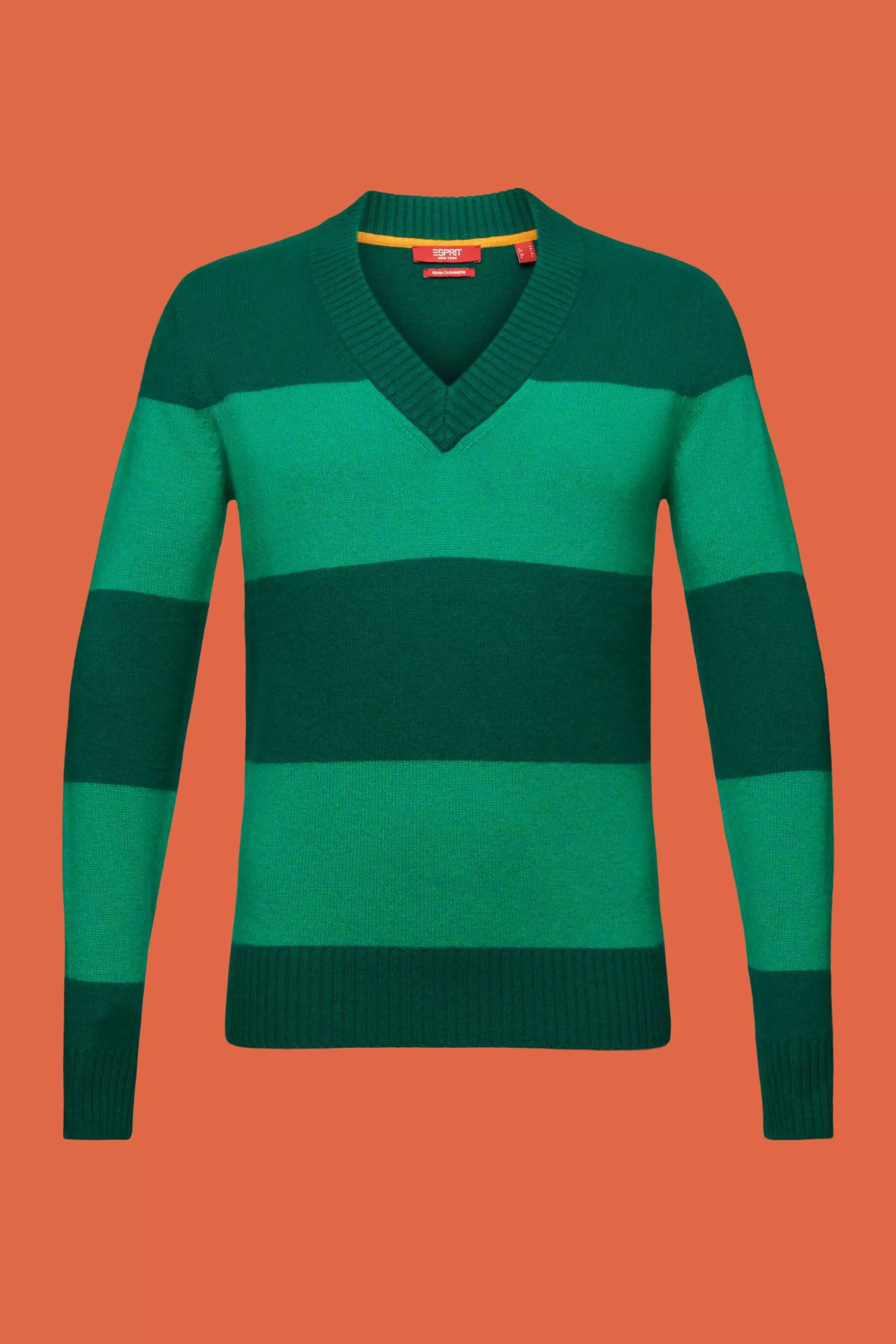 ESPRIT Cashmere V-Neck Rugby Stripe Sweater at our Online Shop * Boys