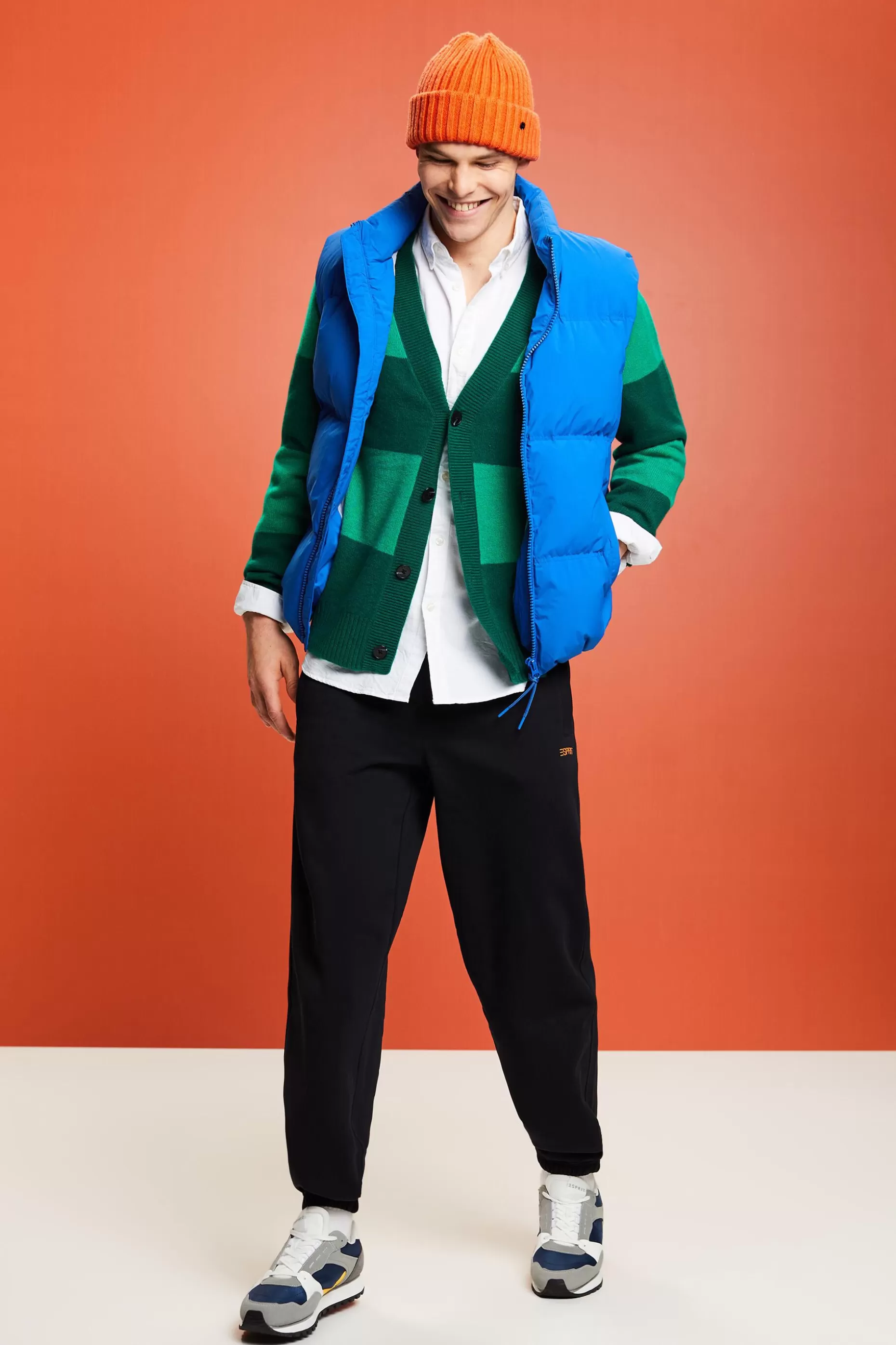 ESPRIT Cashmere V-Neck Striped Cardigan at our Online Shop *Men Sweaters
