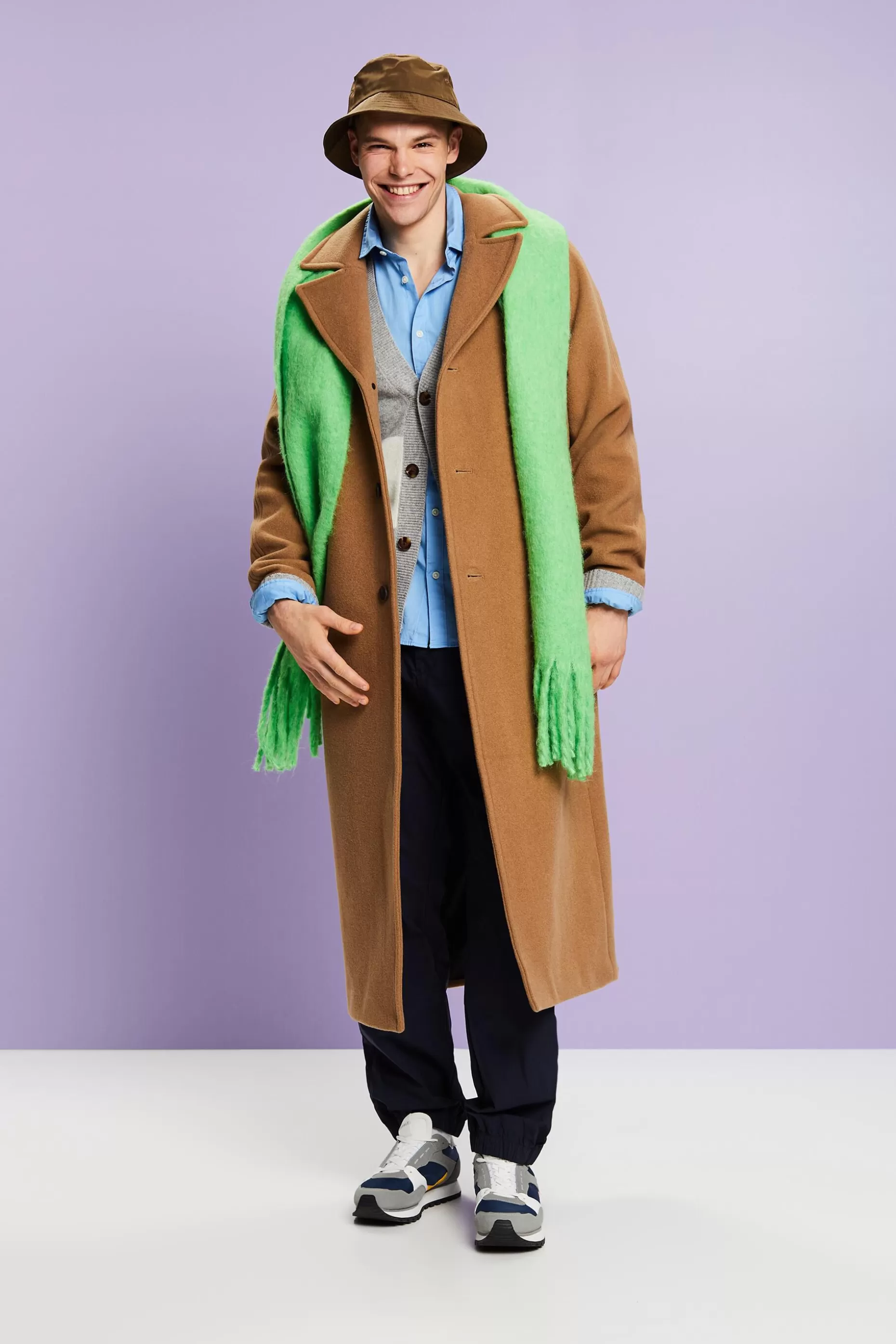 ESPRIT Cashmere V-Neck Striped Cardigan at our Online Shop *Men Sweaters