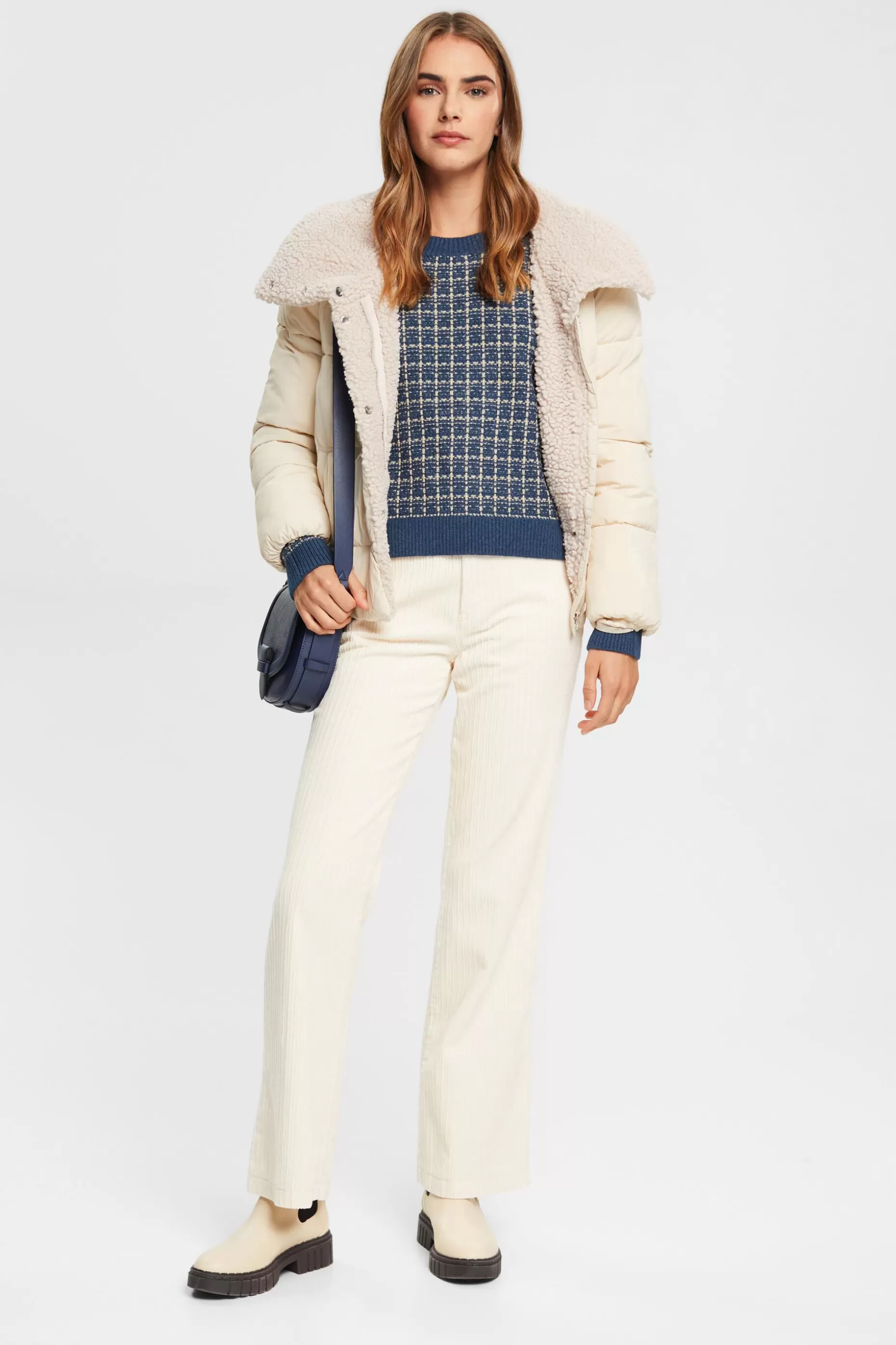ESPRIT Check patterned jumper at our Online Shop *Women Sweaters