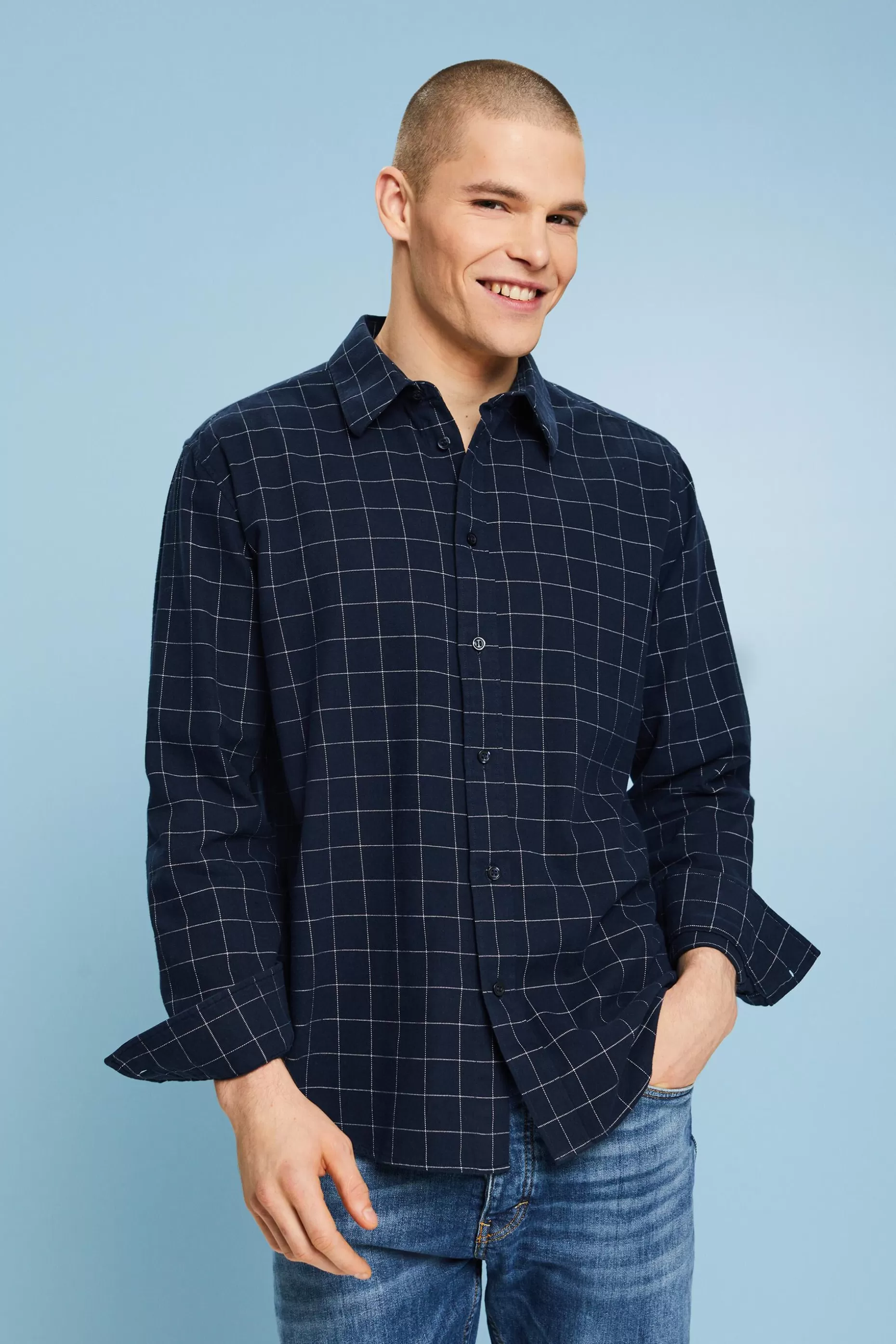 ESPRIT Checked Flannel Regular Fit Shirt at our Online Shop *Men Shirts