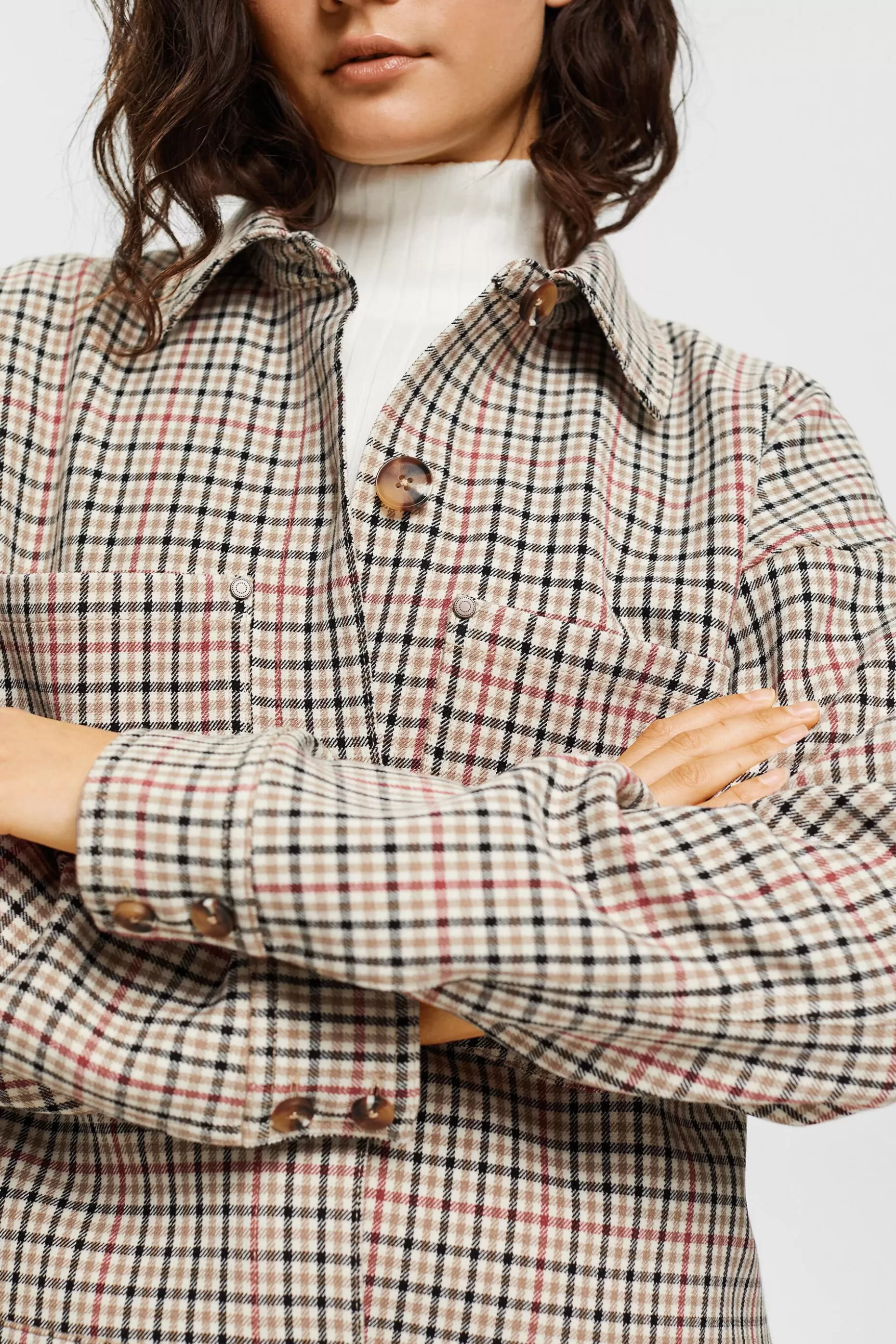 ESPRIT Checked jacket at our Online Shop *Women Jackets + Coats