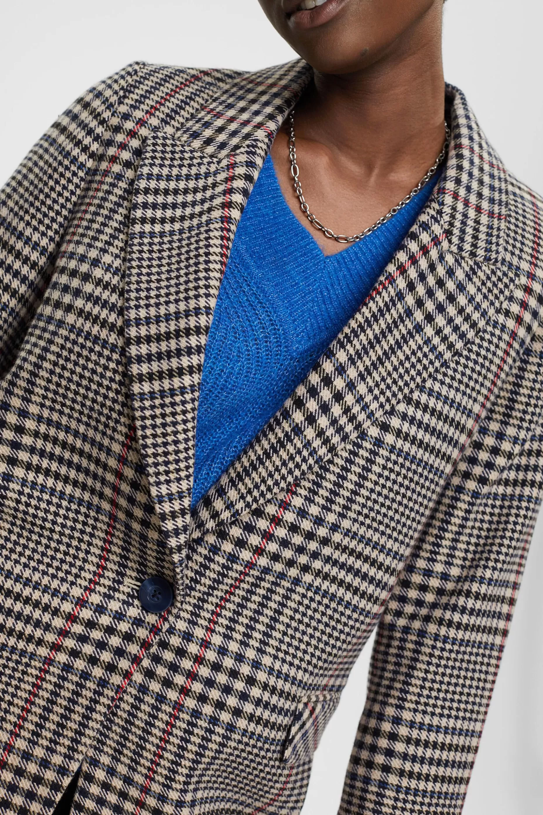 ESPRIT Checked wool blend blazer at our Online Shop * Sale Under $50