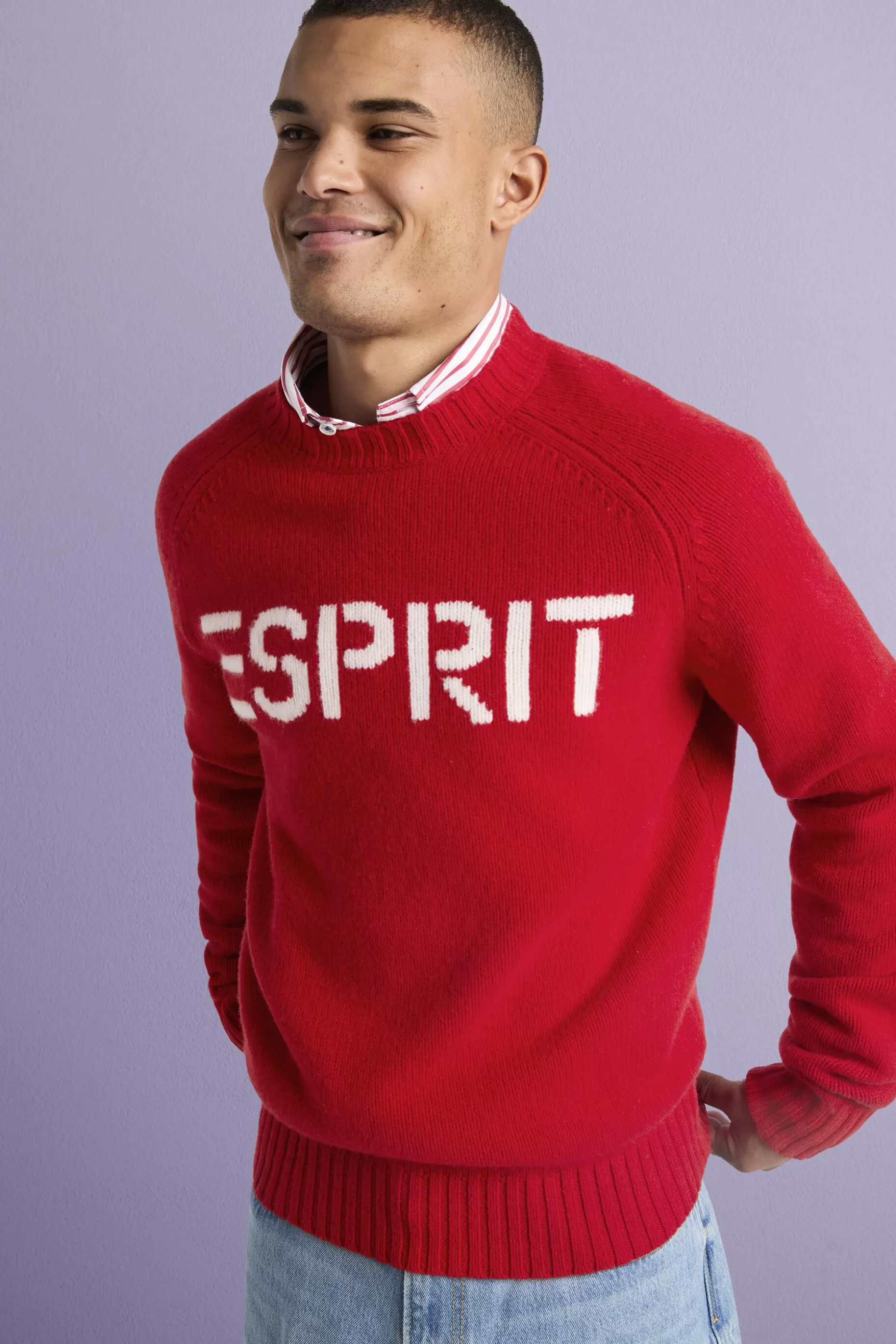 ESPRIT Chunk Knit Wool-Cashmere Sweater at our Online Shop *Men Sweaters