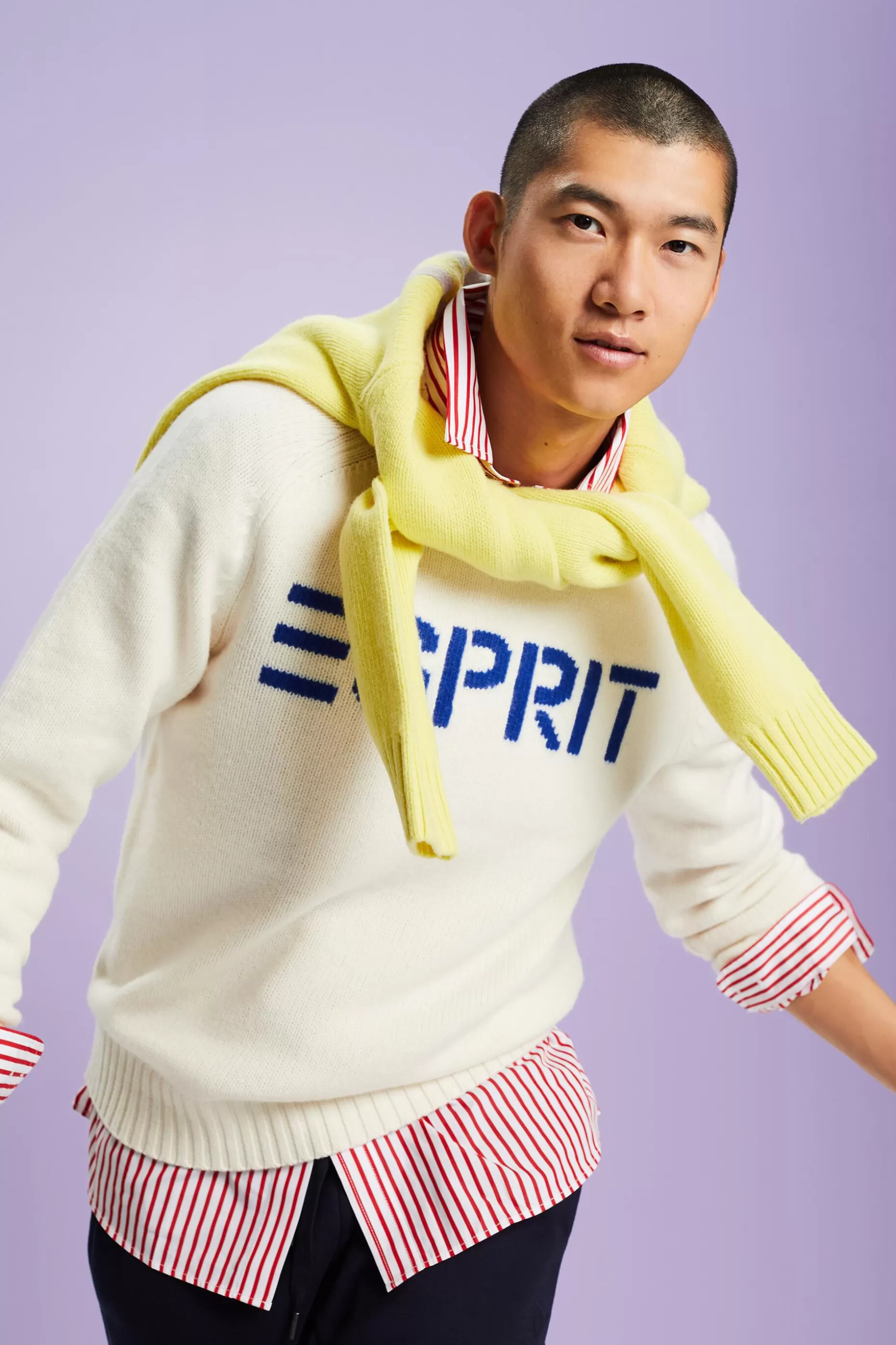 ESPRIT Chunk Knit Wool-Cashmere Sweater at our Online Shop *Men Sweaters