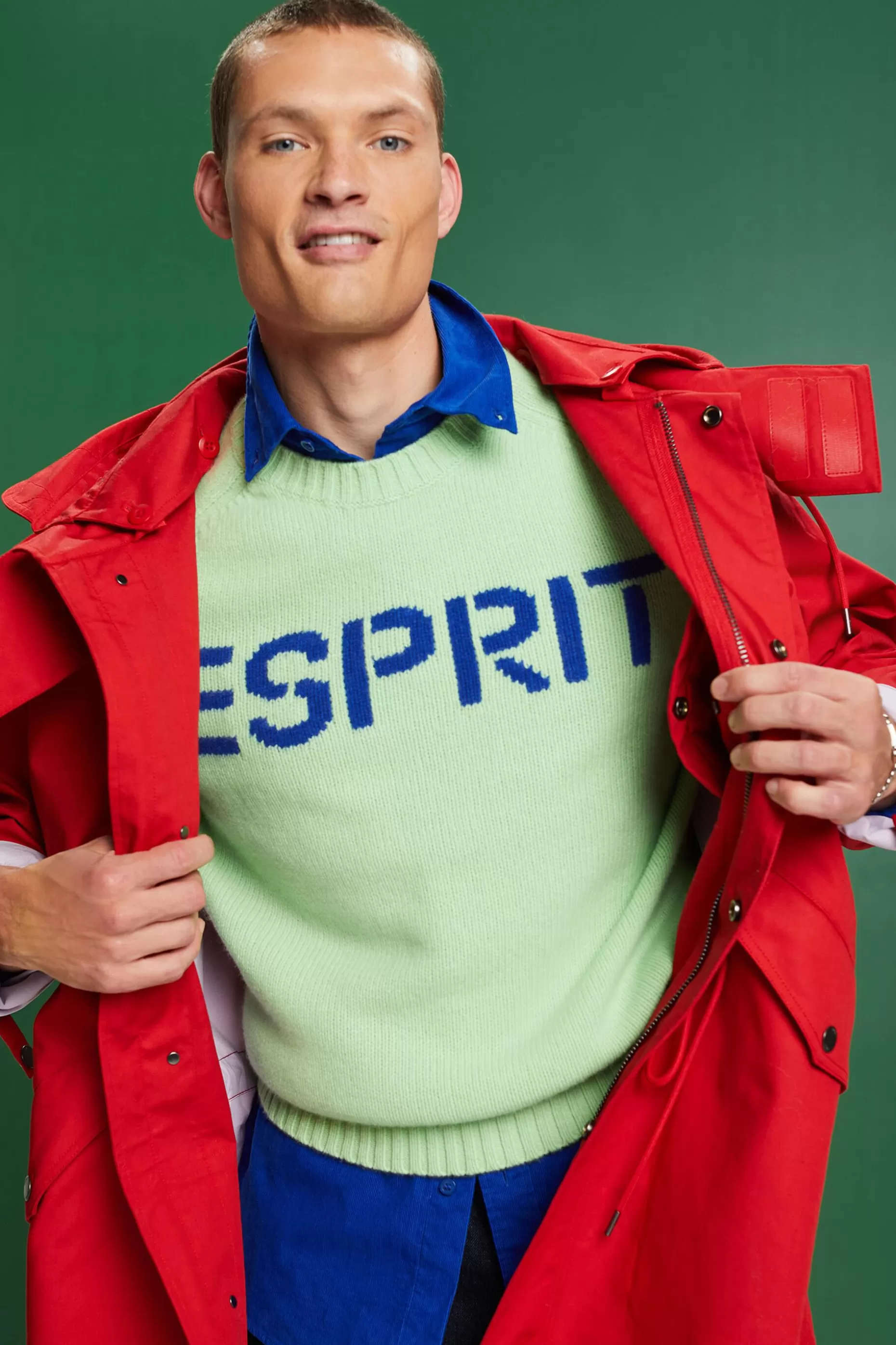 ESPRIT Chunk Knit Wool-Cashmere Sweater at our Online Shop *Men Sweaters