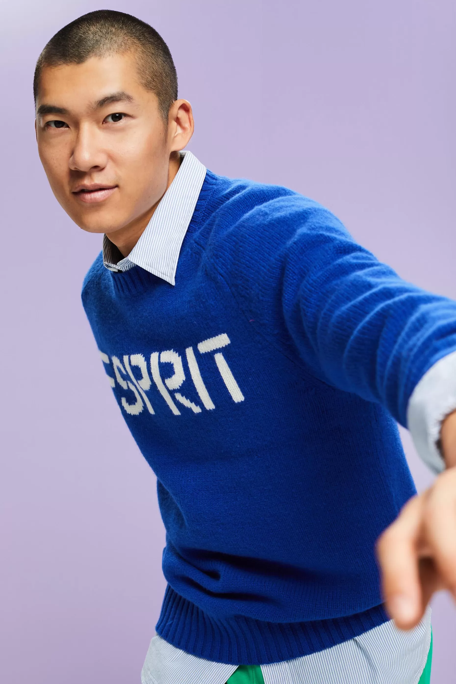 ESPRIT Chunk Knit Wool-Cashmere Sweater at our Online Shop *Men Sweaters