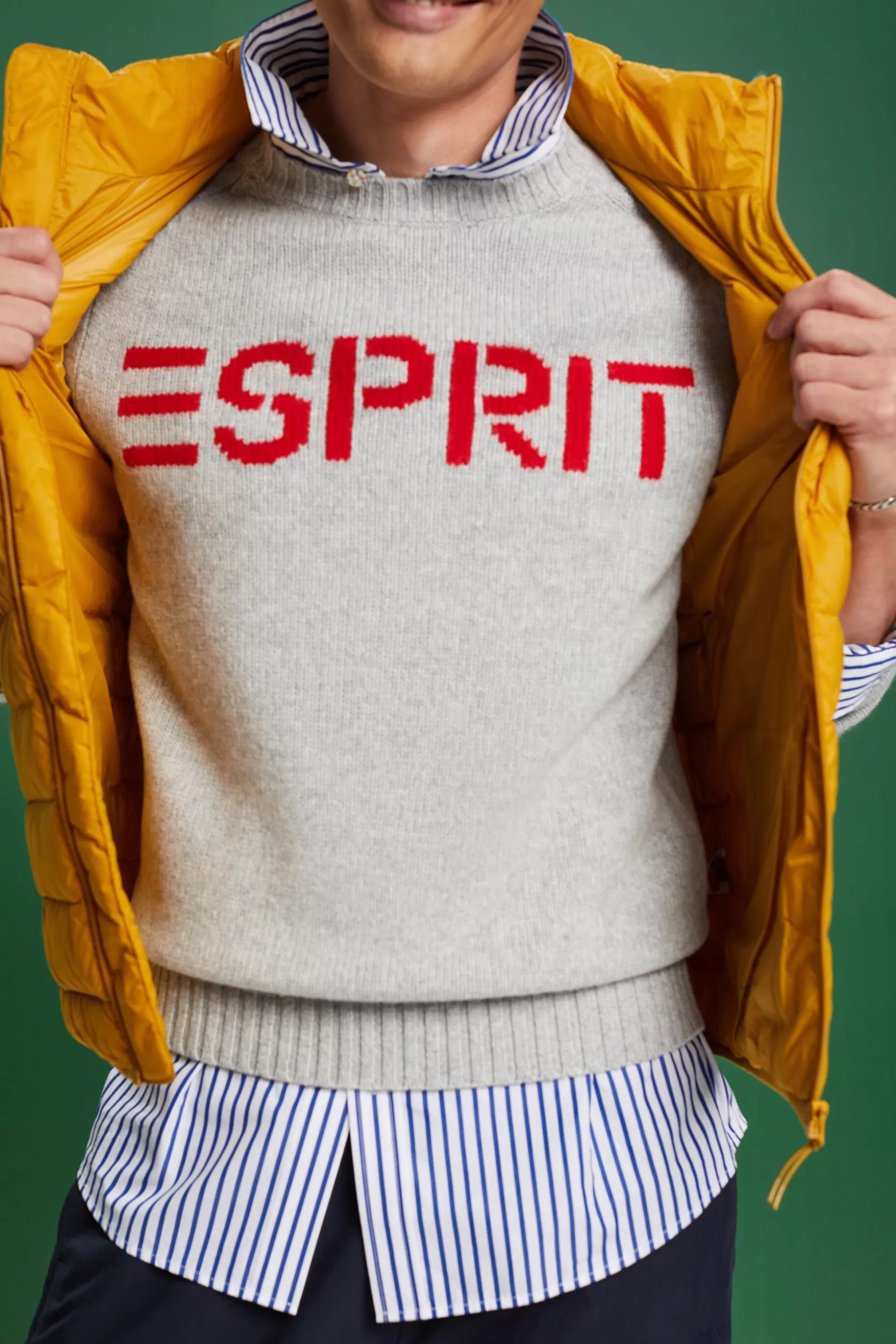 ESPRIT Chunk Knit Wool-Cashmere Sweater at our Online Shop *Men Sweaters